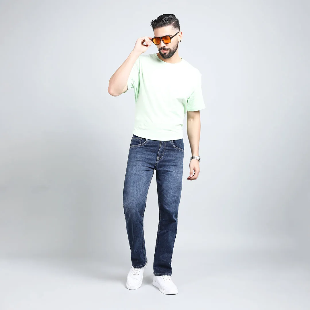 DARK GREY BAGGY FIT JEANS