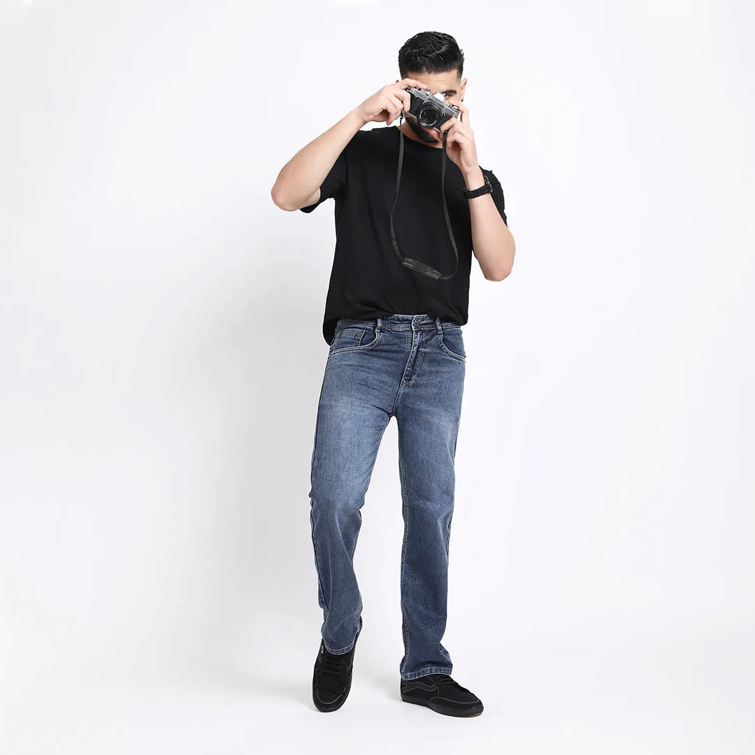 GREY BAGGY FIT JEANS