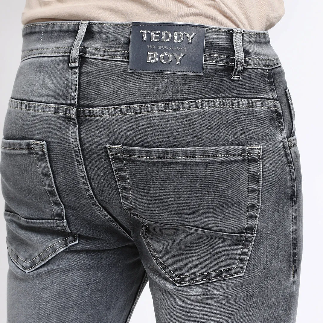 MID GREY ANKLE FIT JEANS TEDDY
