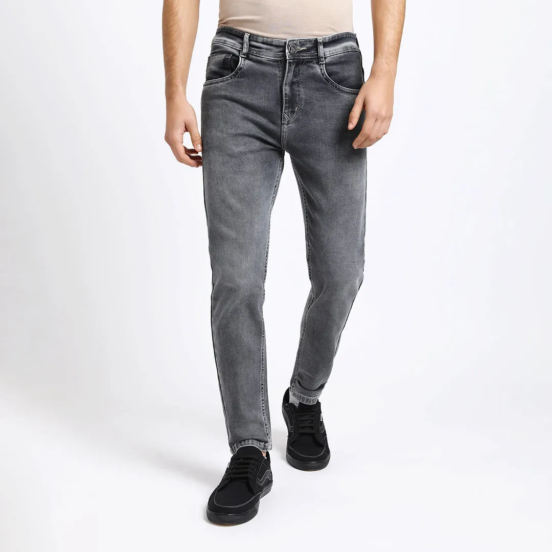 MID GREY ANKLE FIT JEANS TEDDY