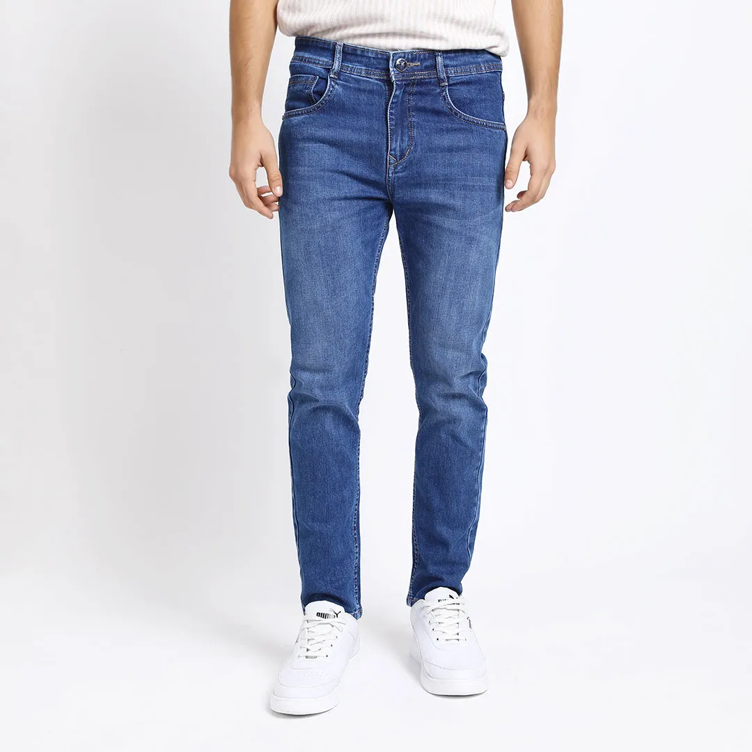 ANKLE DARK BLUE FIT JEANS