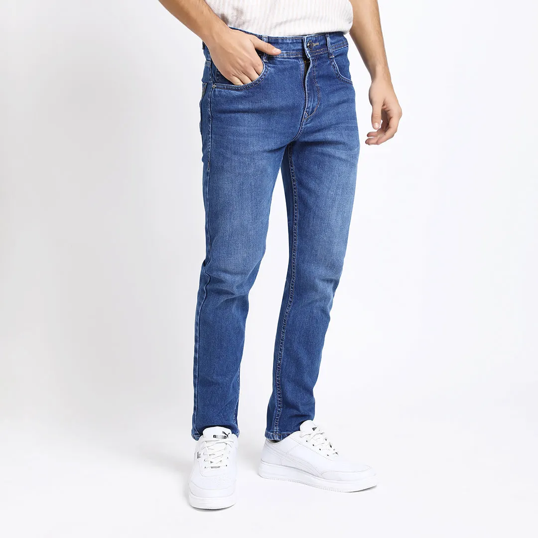 ANKLE DARK BLUE FIT JEANS