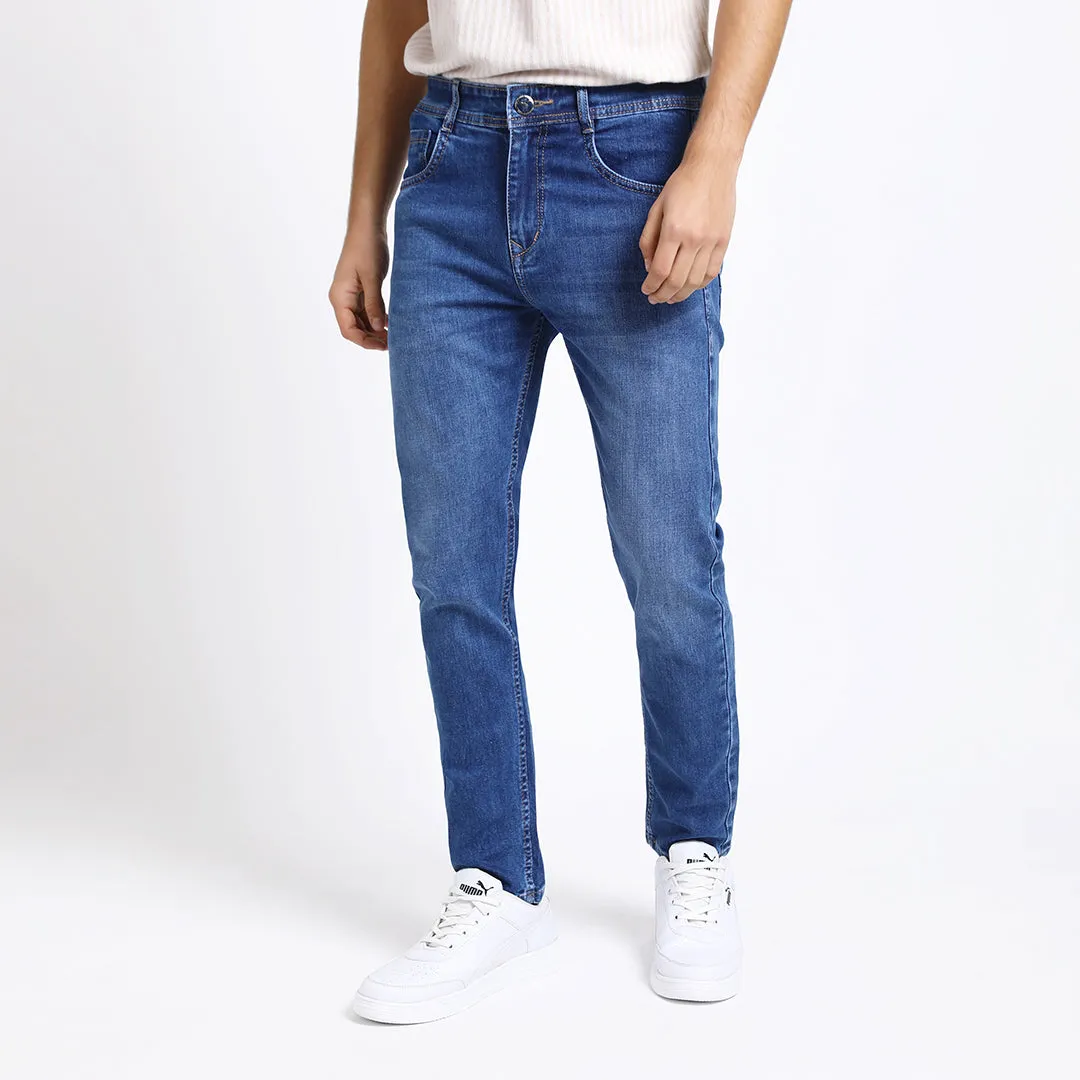 ANKLE DARK BLUE FIT JEANS