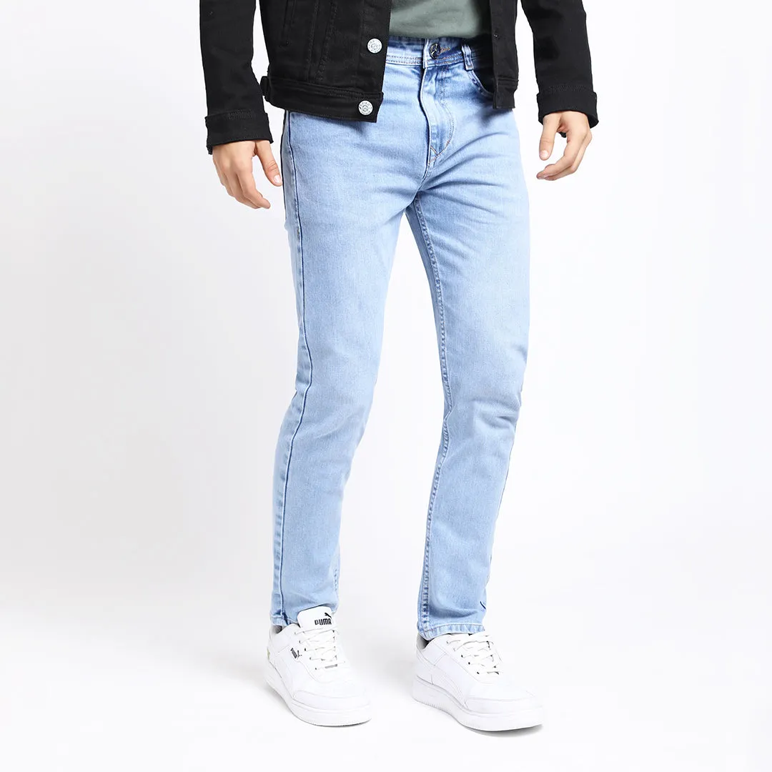ANKLE SKY BLUE FIT JEANS TEDDY