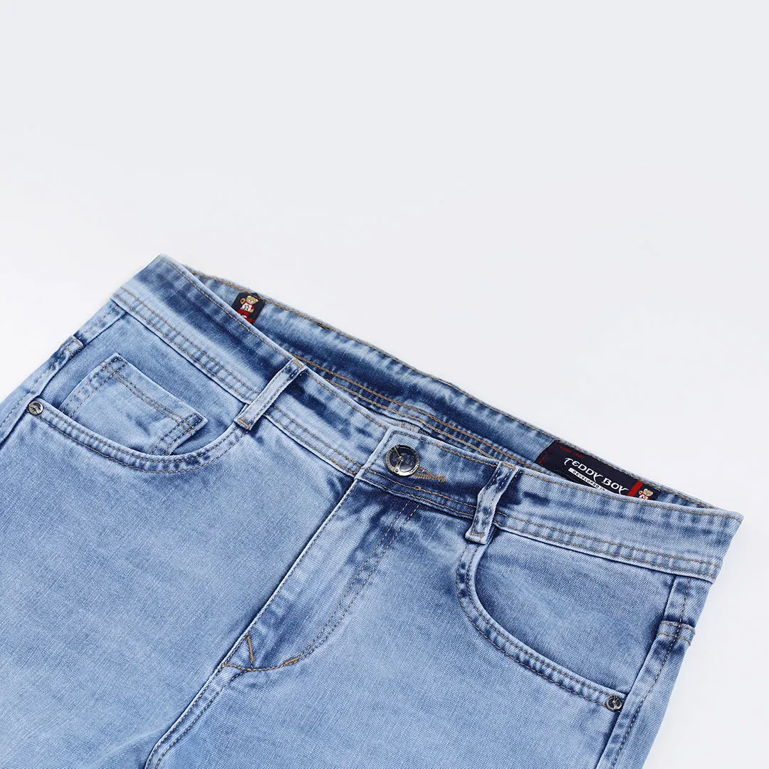 ANKLE SKY BLUE FIT JEANS TEDDY
