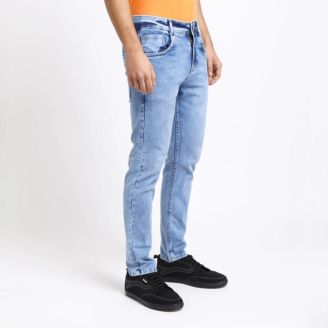 ANKLE SKY BLUE SKINNY FIT JEANS