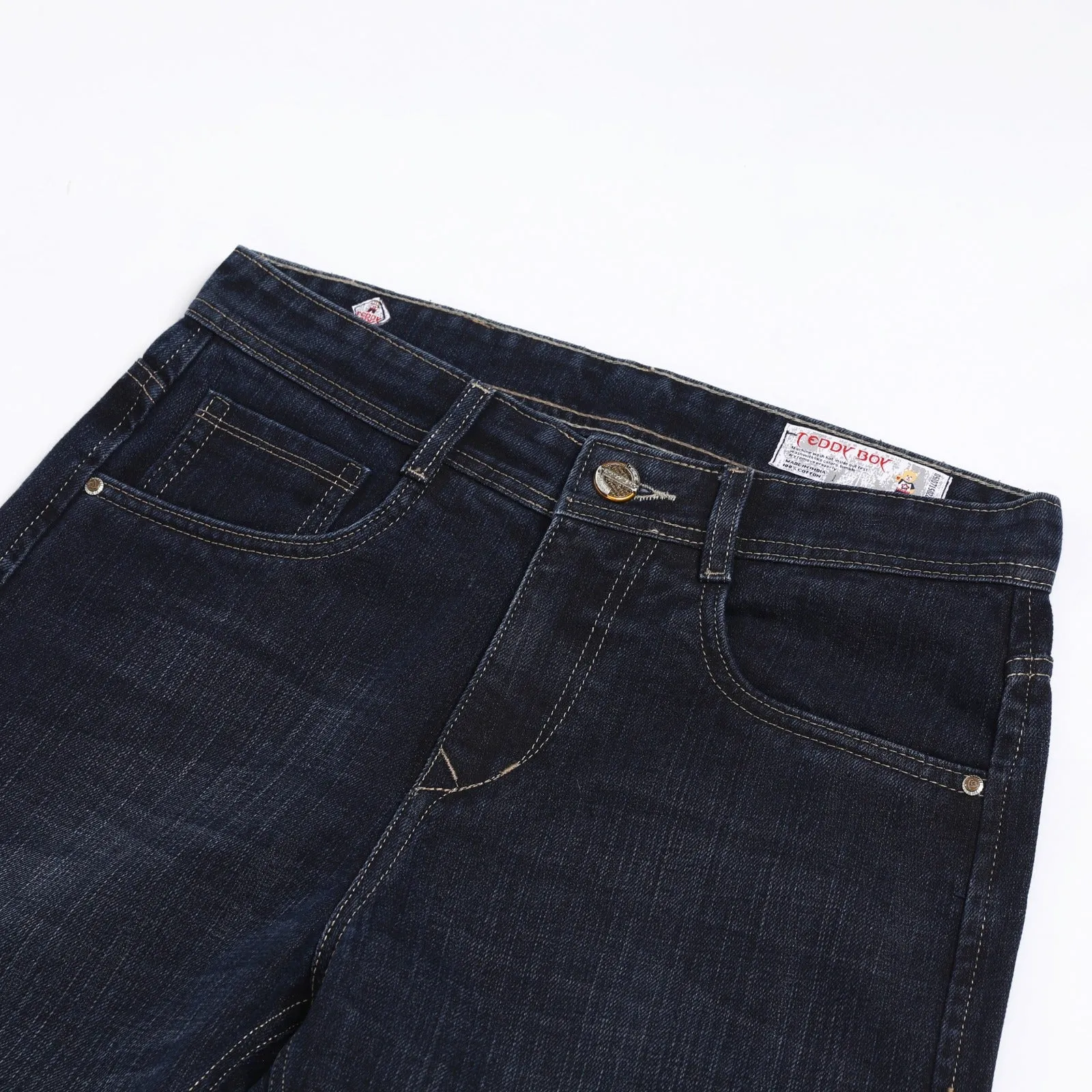 GREY BAGGY FIT JEAN TEDDY