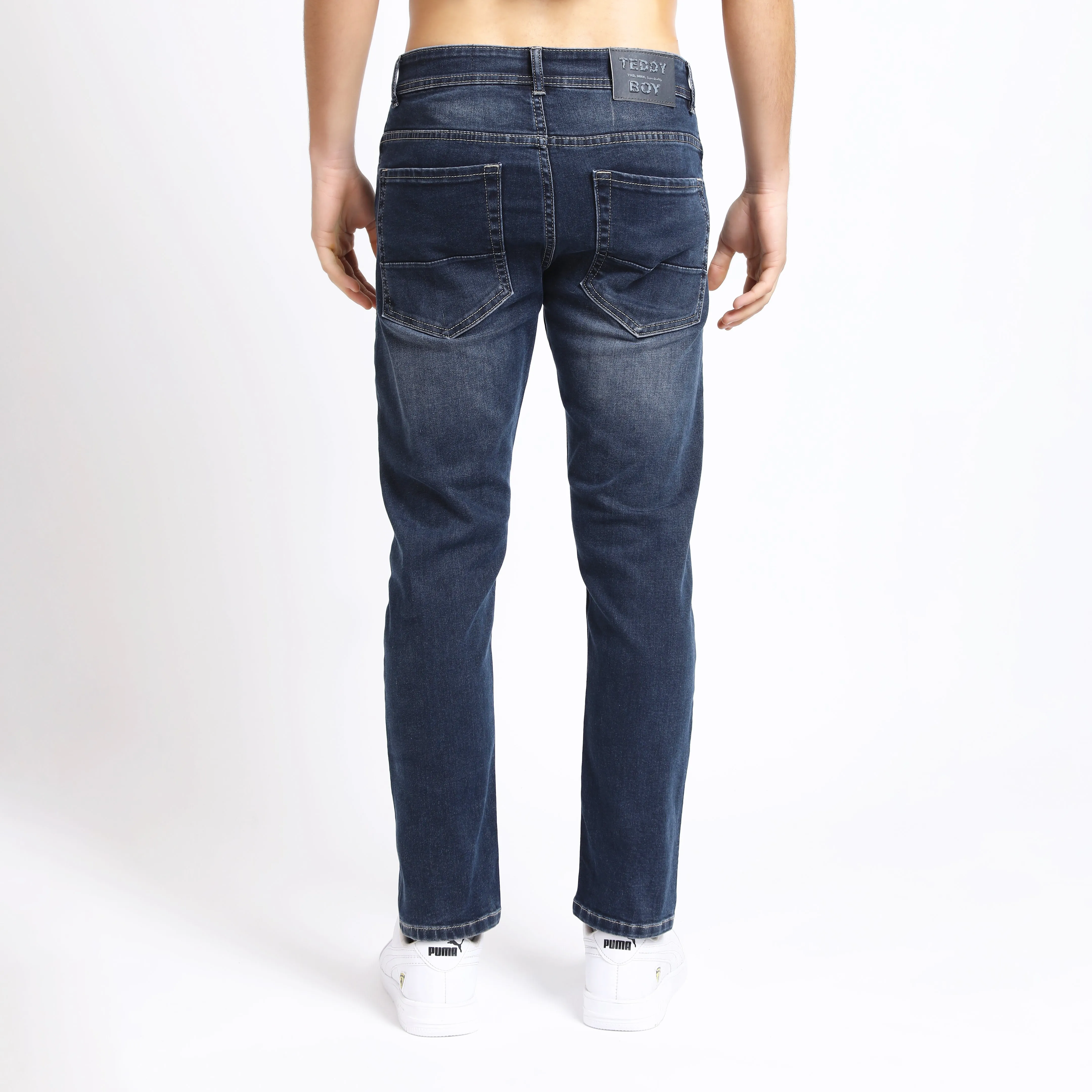 ANKLE LIGHT GREY FIT JEANS TEDDY