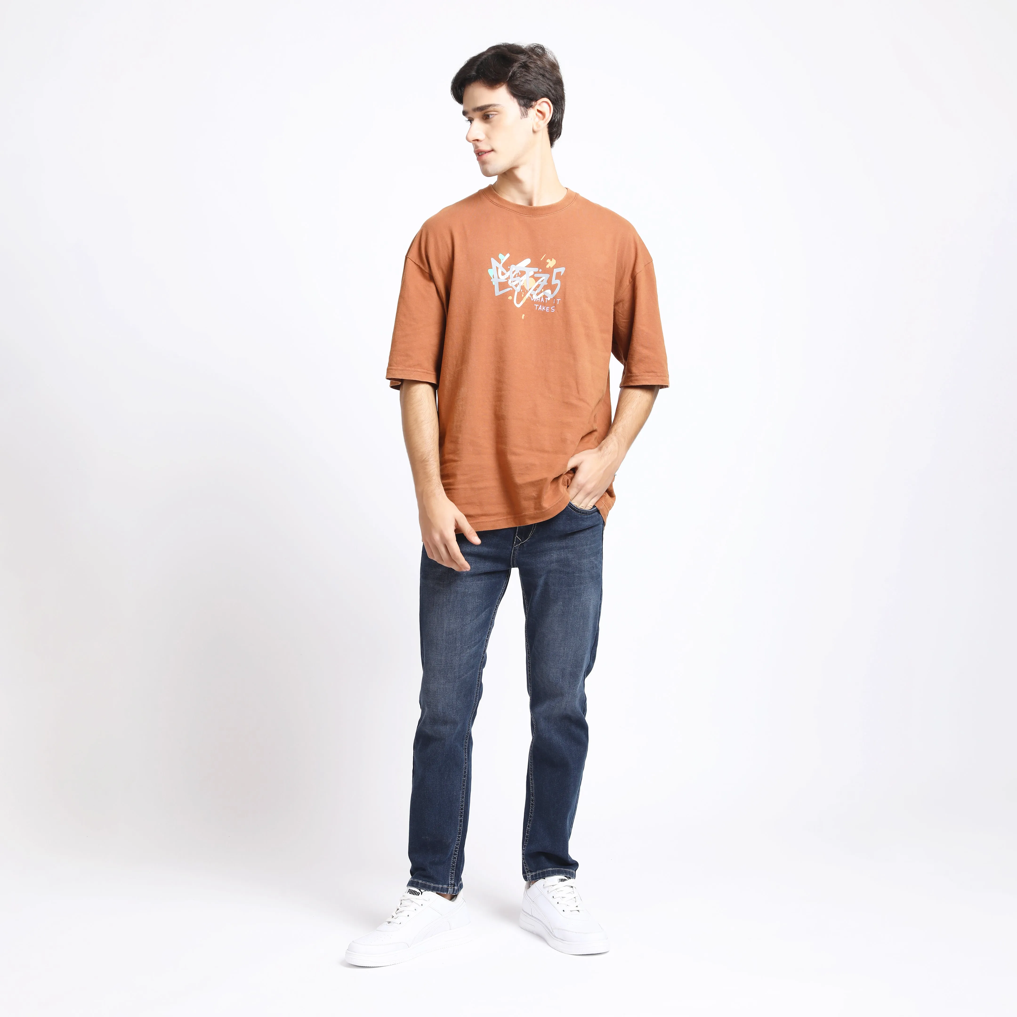 ANKLE LIGHT GREY FIT JEANS TEDDY