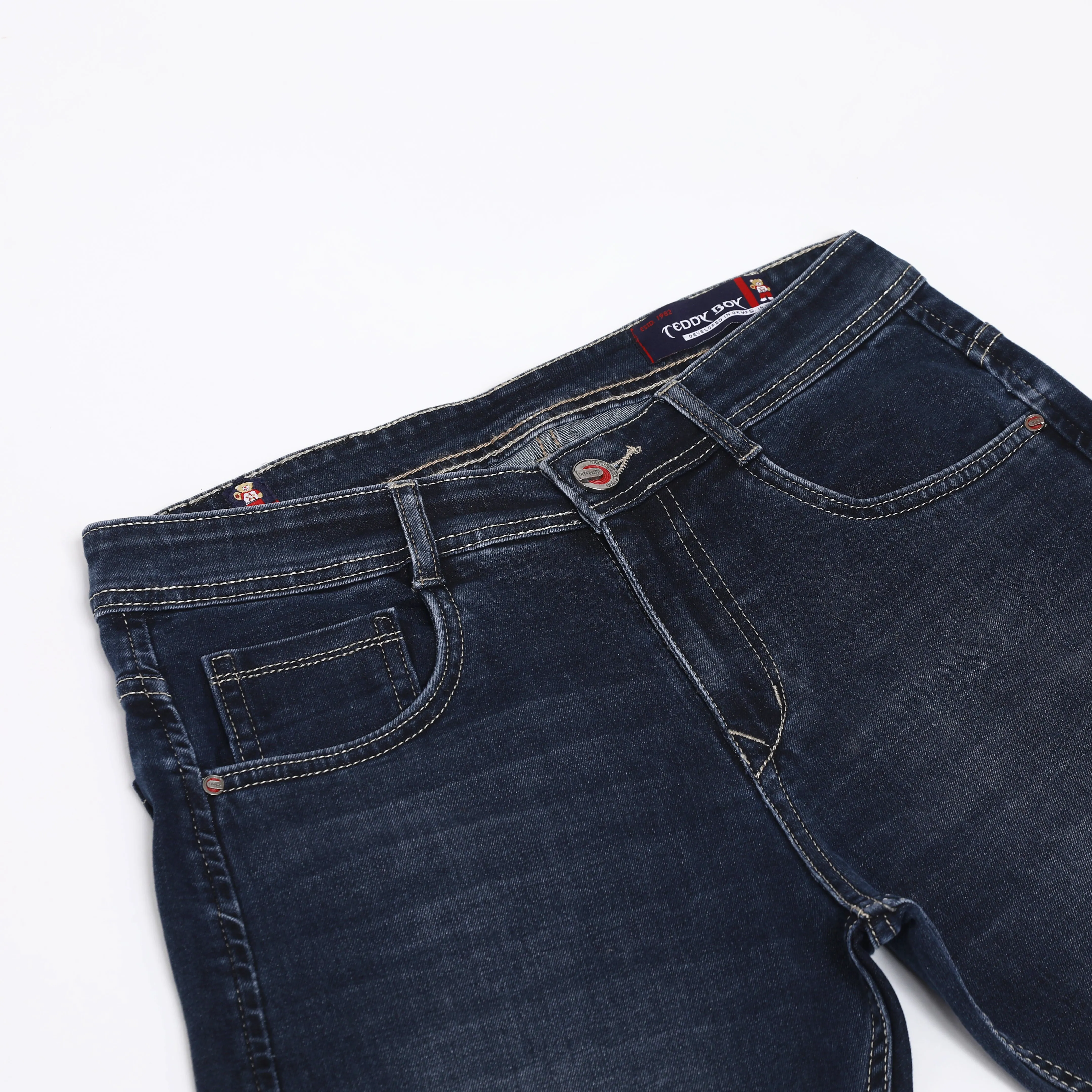 ANKLE LIGHT GREY FIT JEANS TEDDY