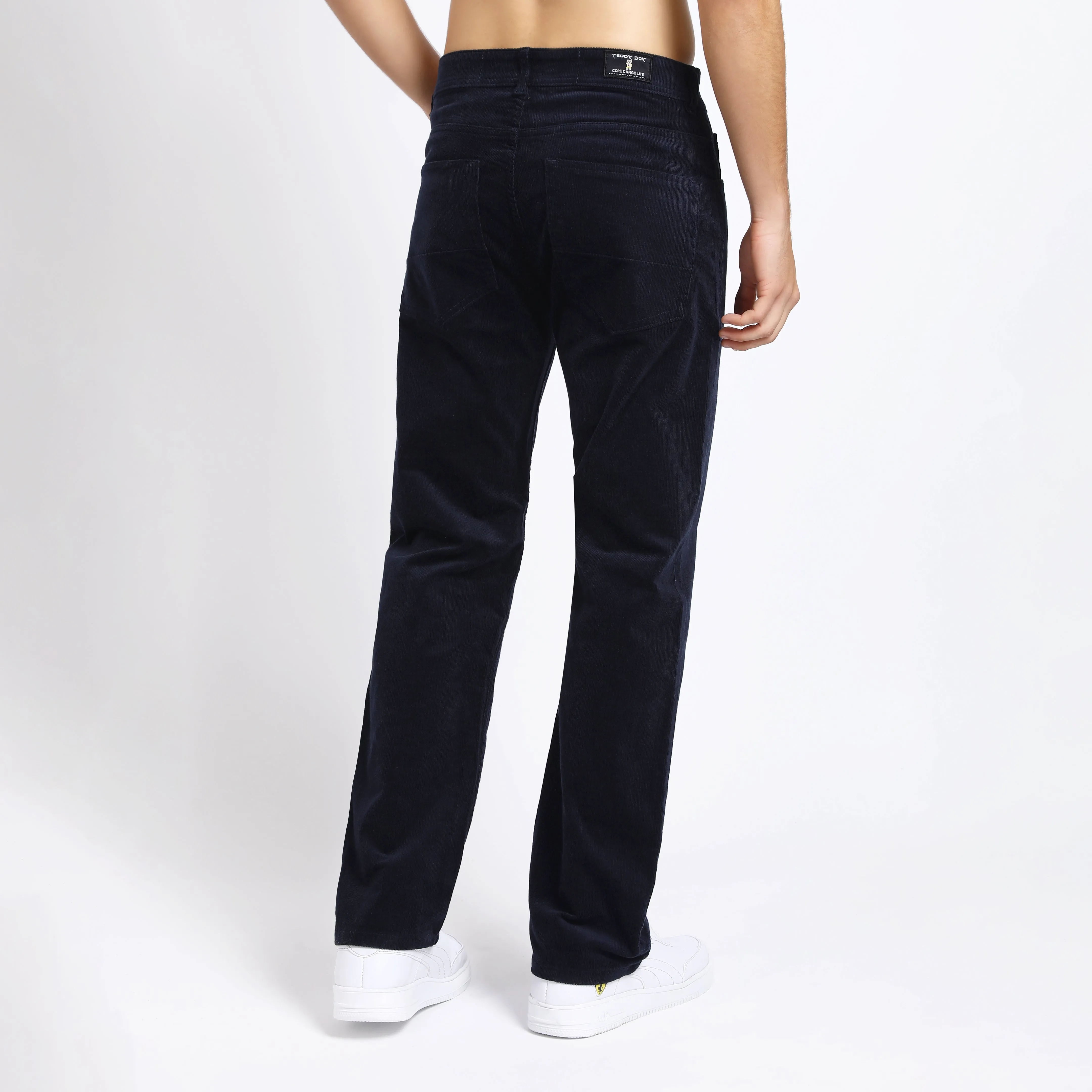 BARITONE NAVY CORDUROY PANTS