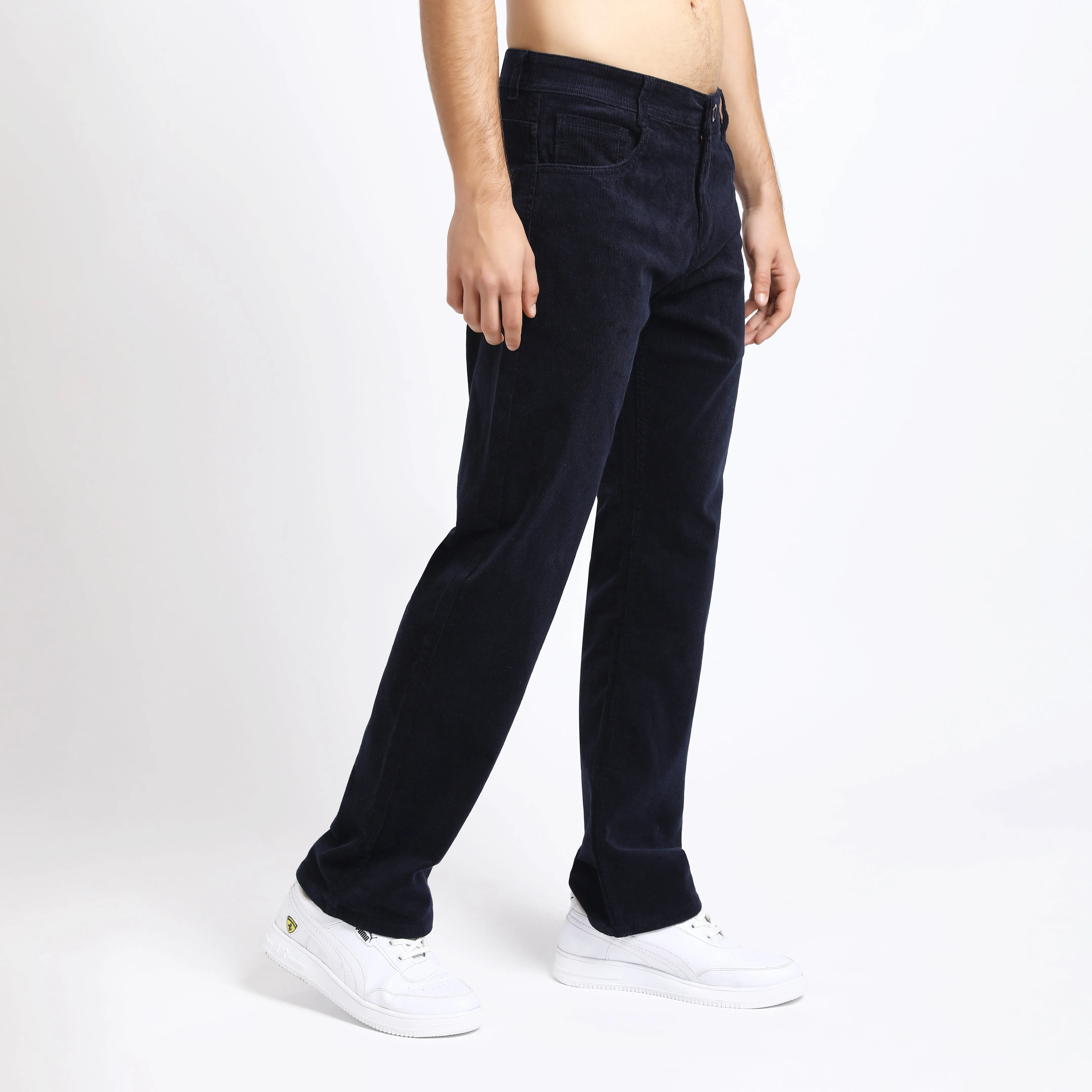 BARITONE NAVY CORDUROY PANTS