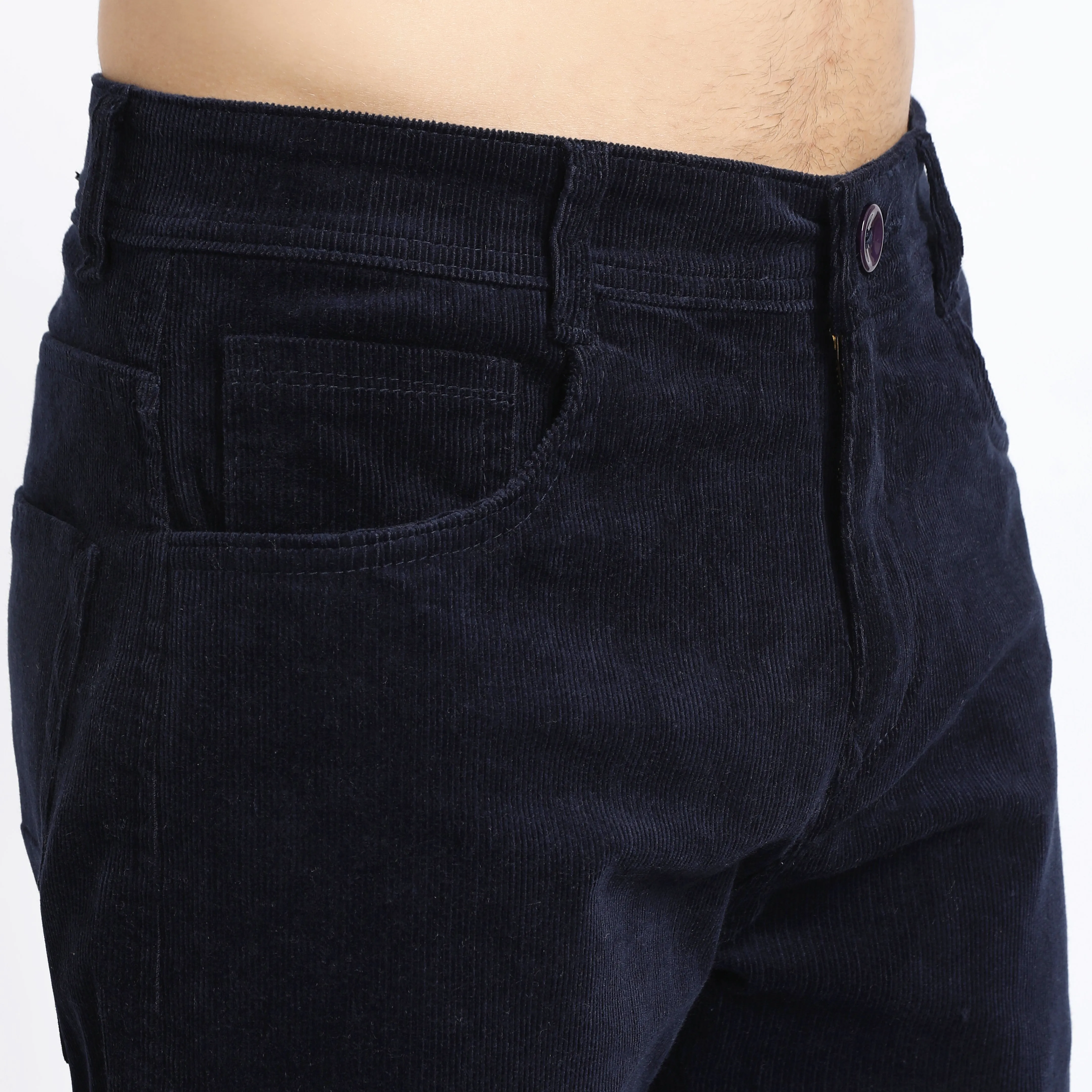 BARITONE NAVY CORDUROY PANTS