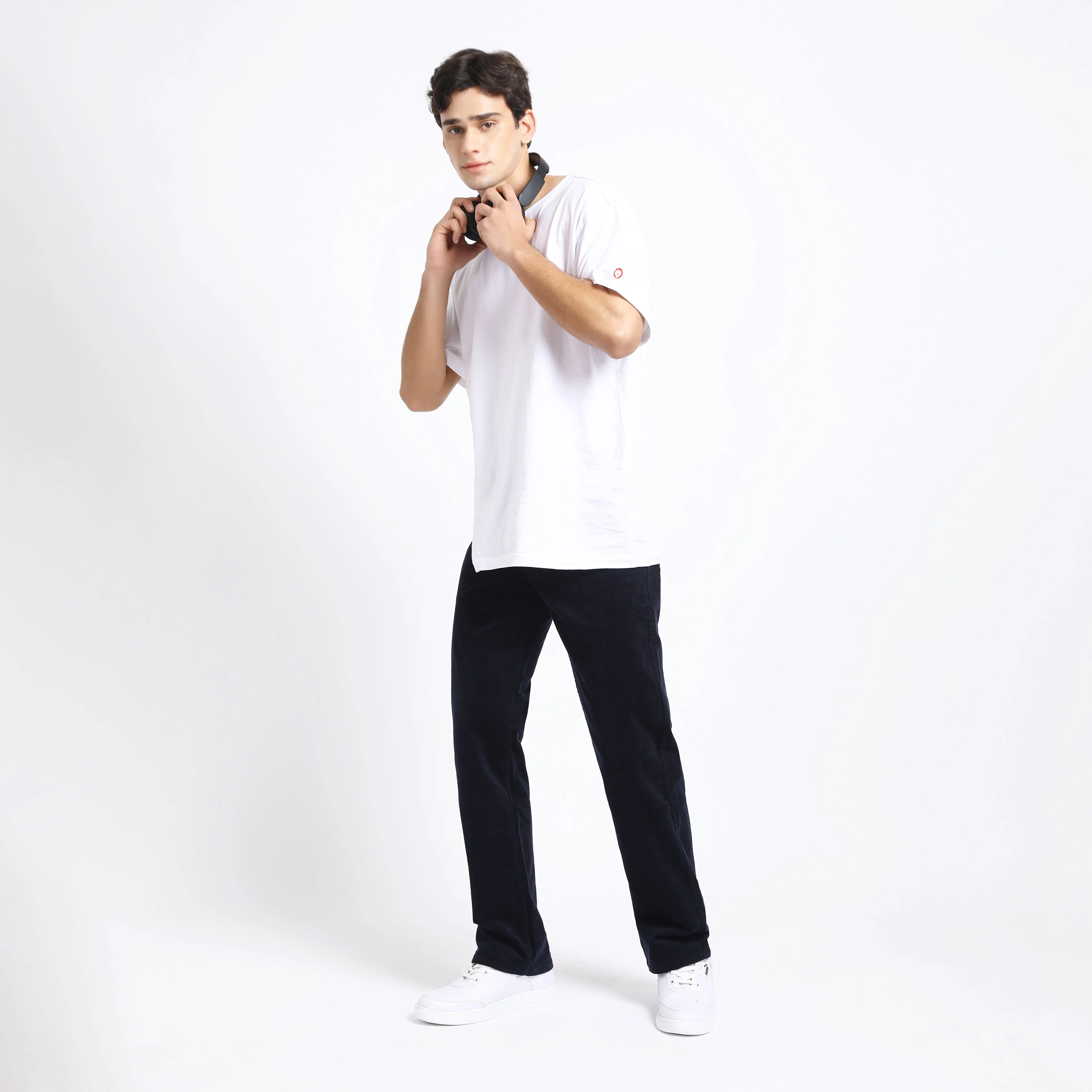 BARITONE NAVY CORDUROY PANTS