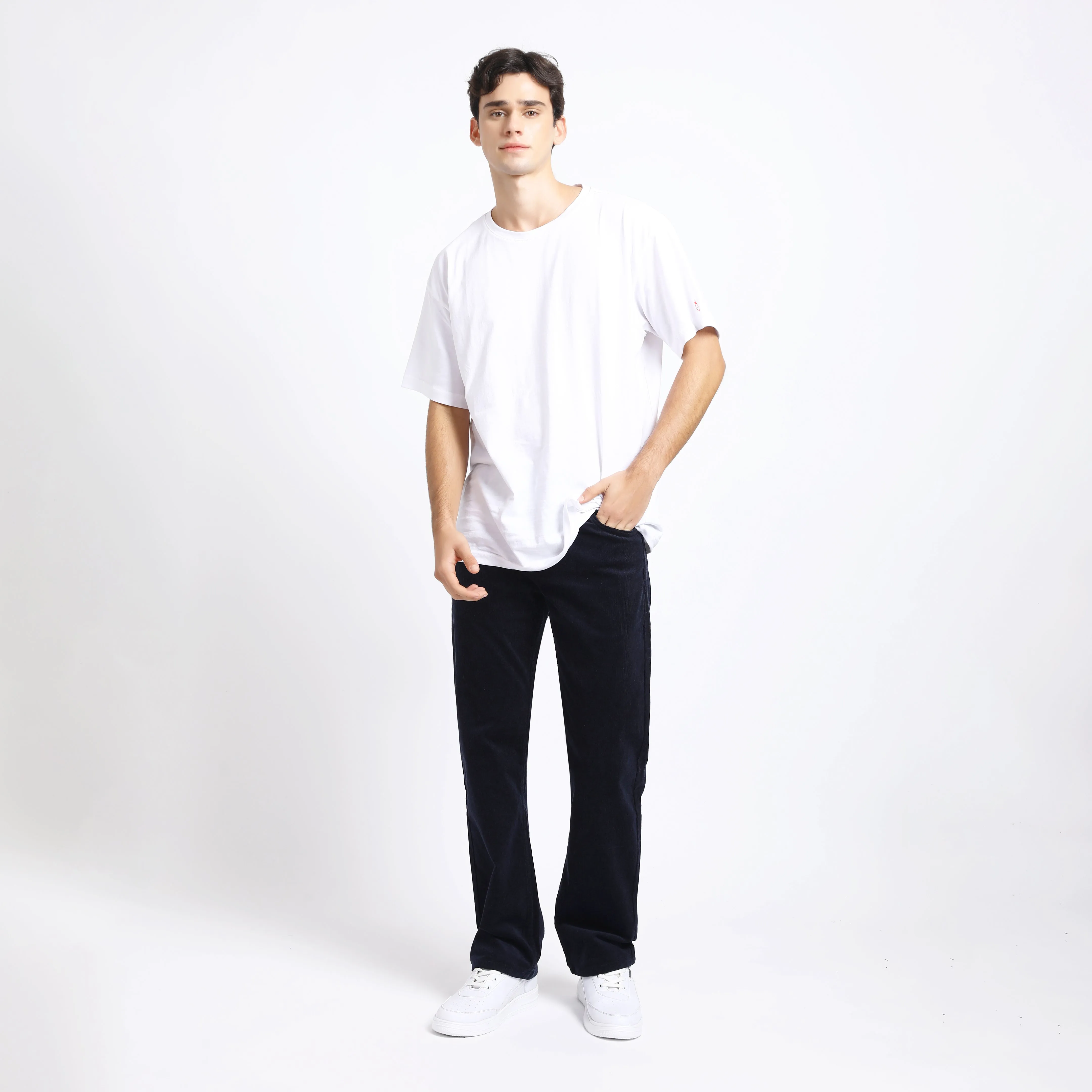 BARITONE NAVY CORDUROY PANTS