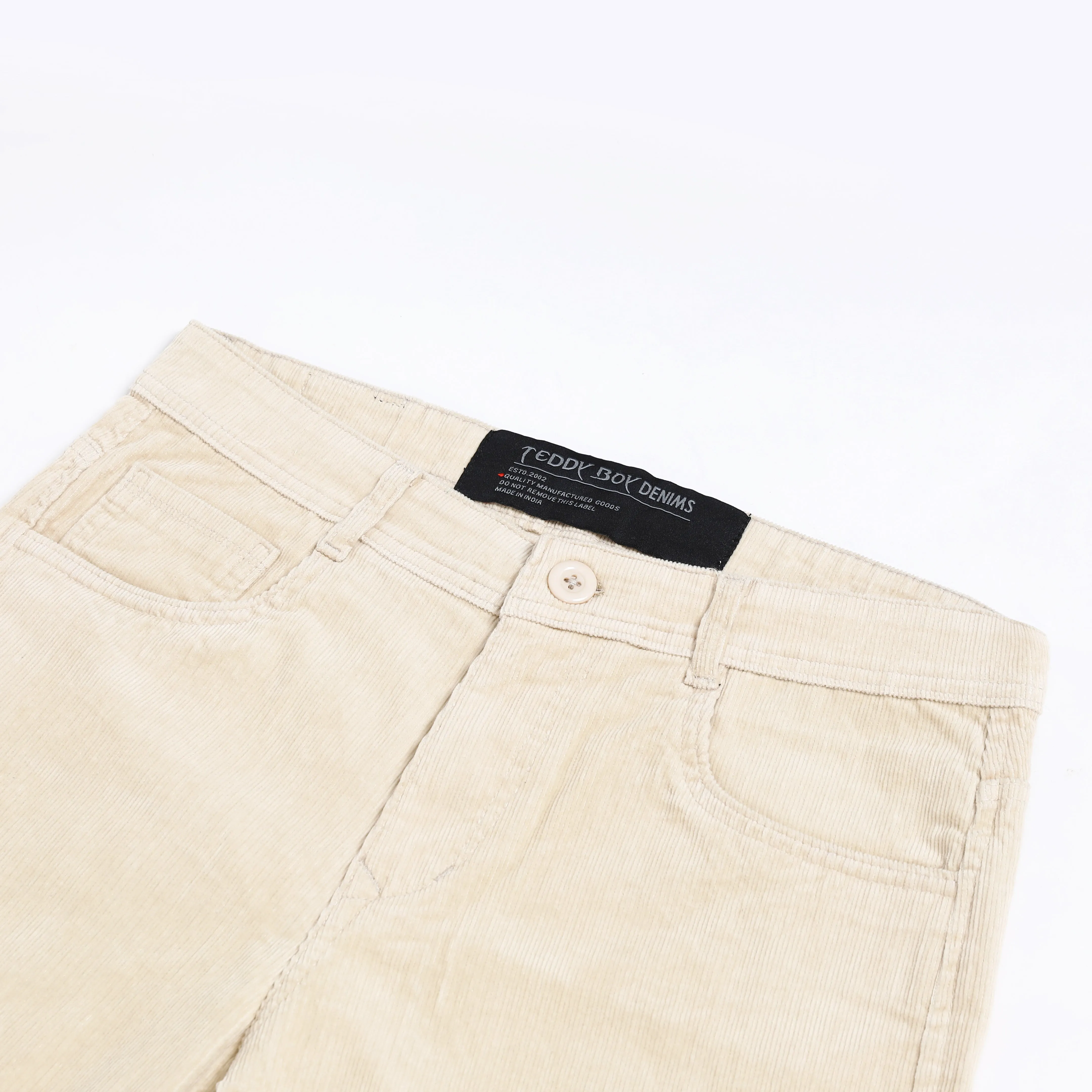 CANNOLI CREAM CORDUROY PANTS