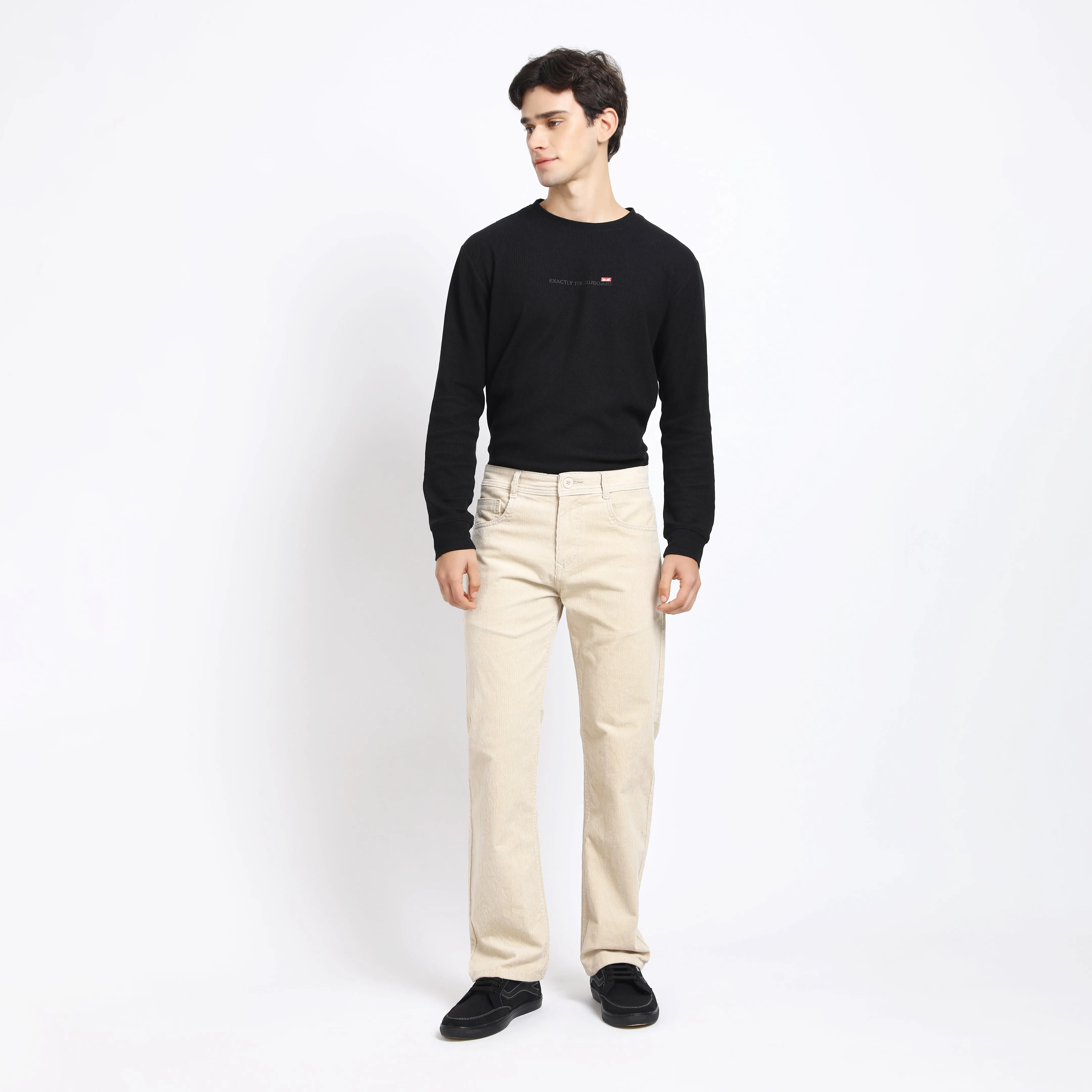 CANNOLI CREAM CORDUROY PANTS