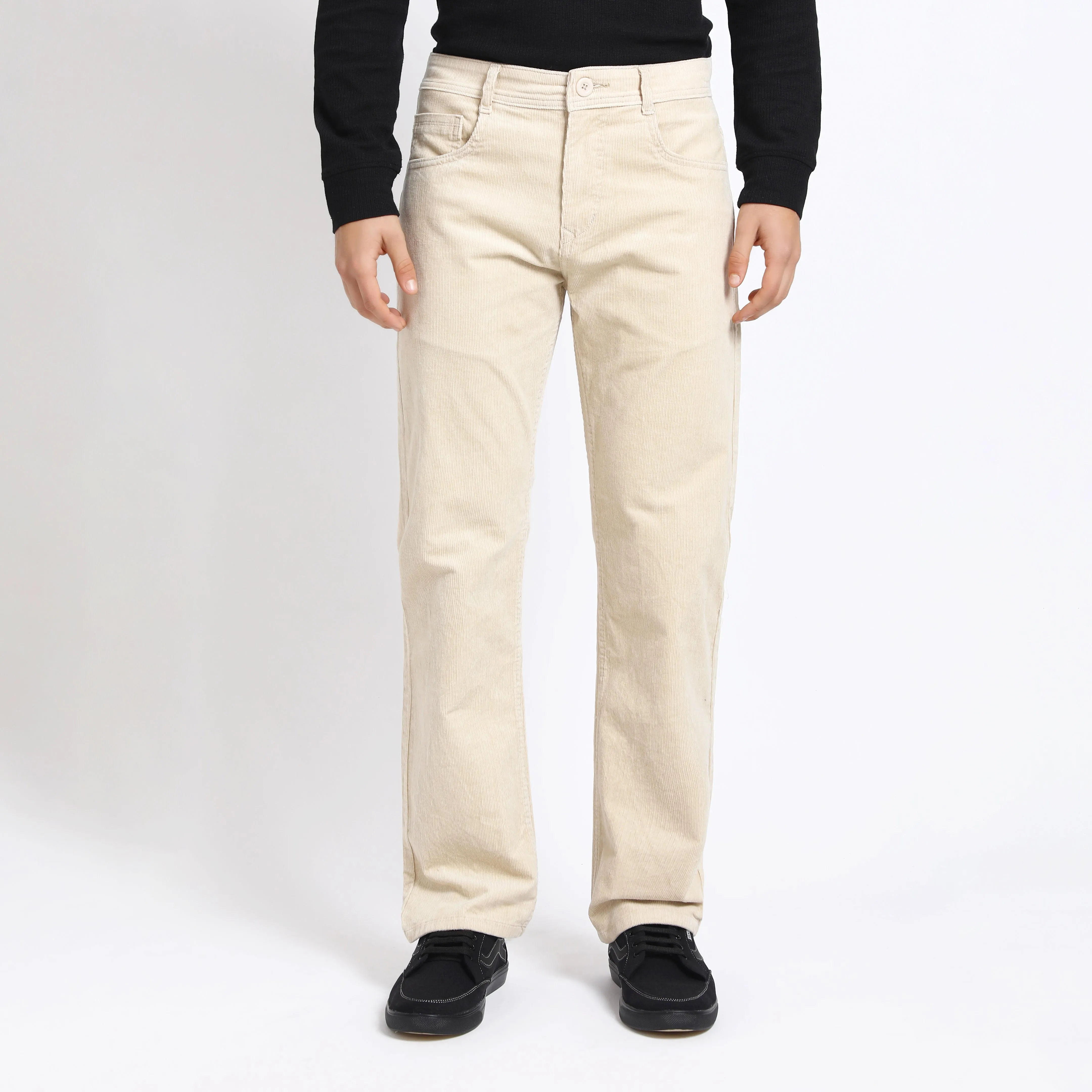 CANNOLI CREAM CORDUROY PANTS