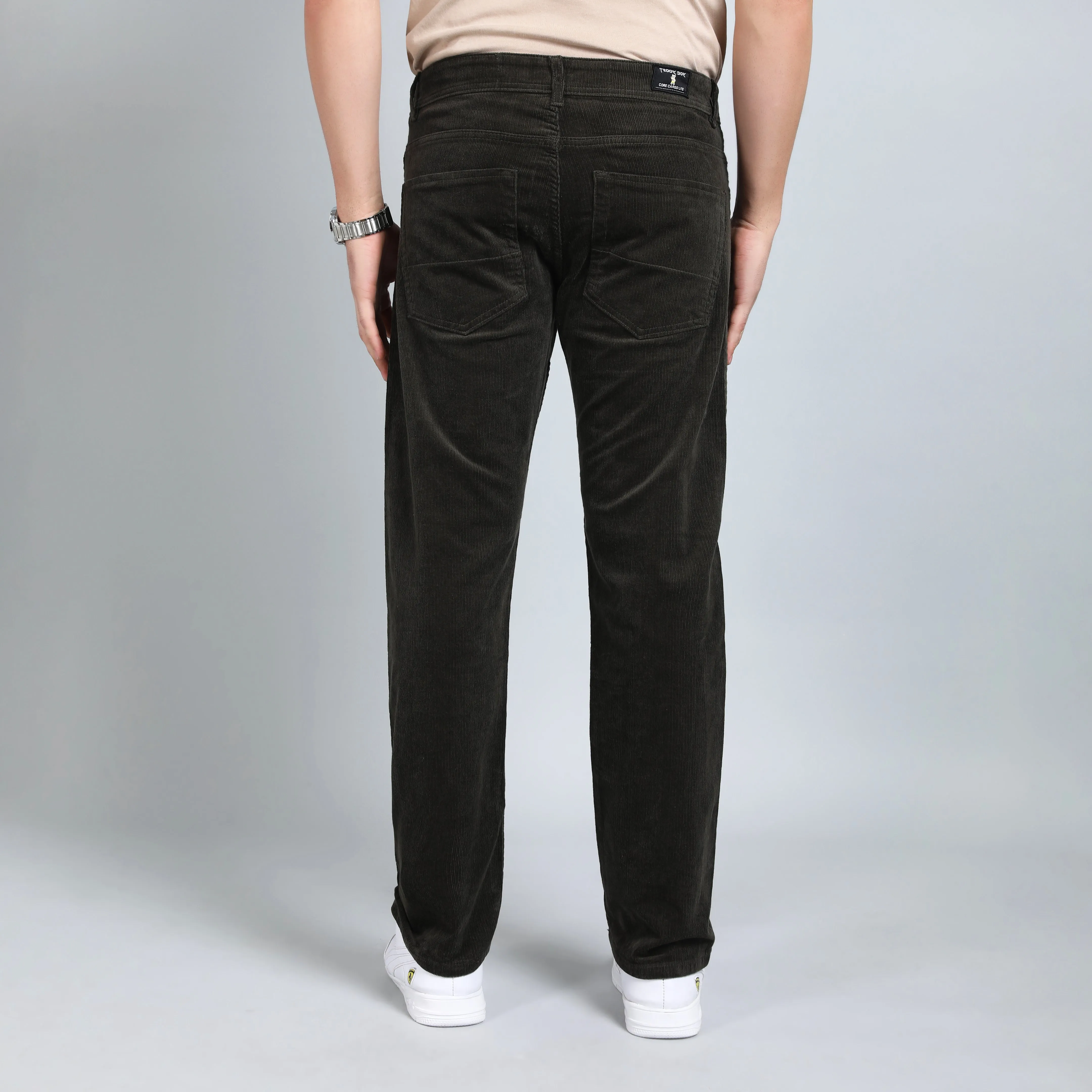 MILLITARY OLIVE CORDUROY PANTS