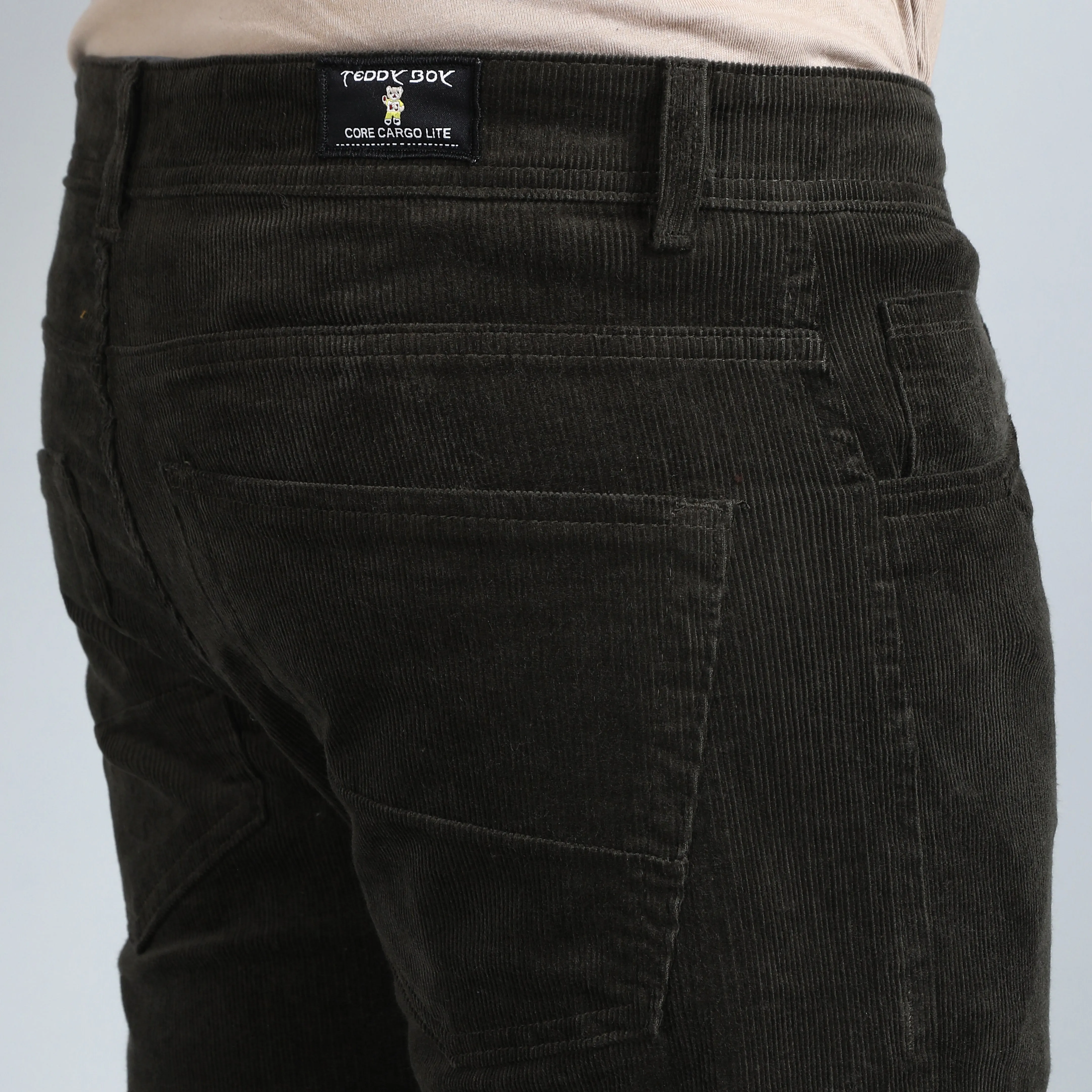 MILLITARY OLIVE CORDUROY PANTS