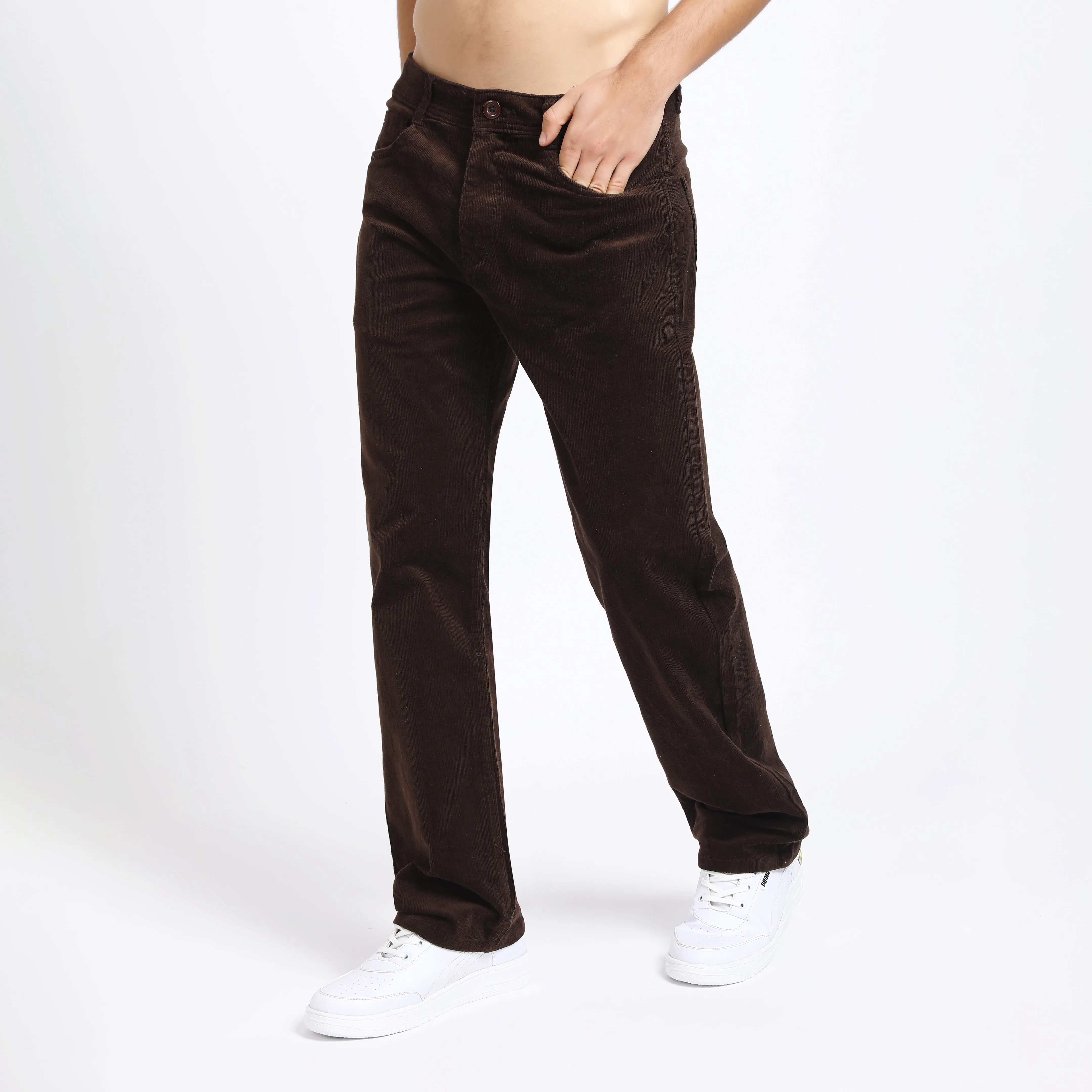 BRANDY COFFEE CORDUROY PANTS