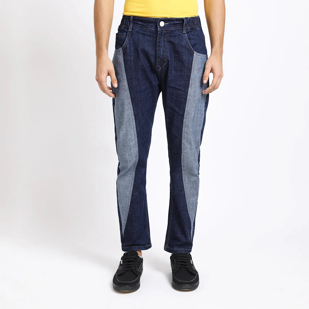 DARK BLUE CARROT FIT JEAN TEDDY