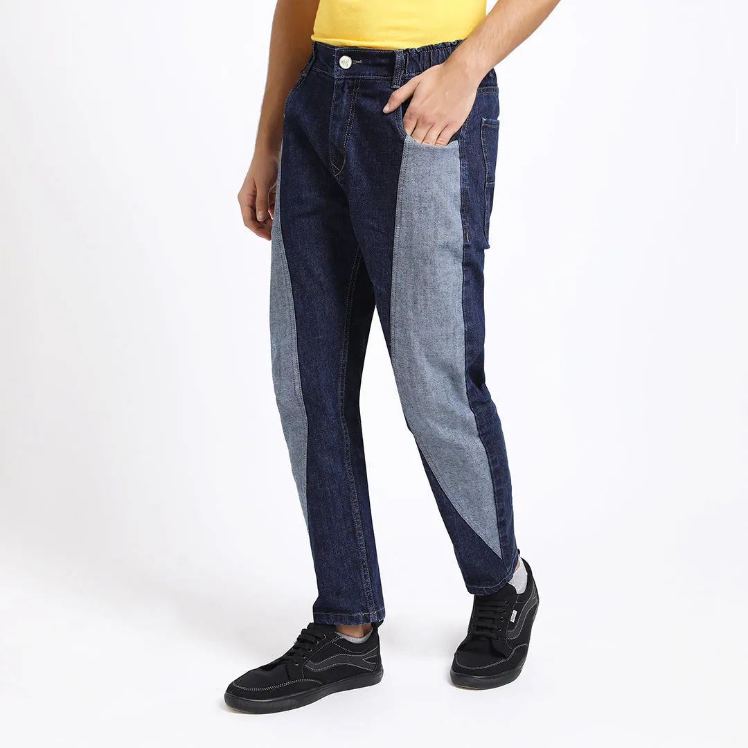 DARK BLUE CARROT FIT JEAN TEDDY