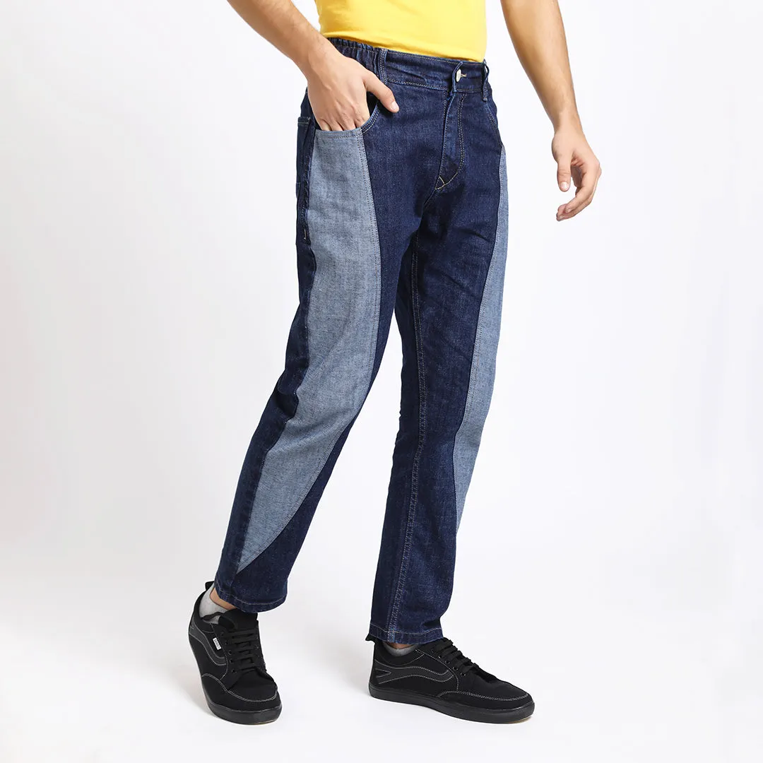 DARK BLUE CARROT FIT JEAN TEDDY