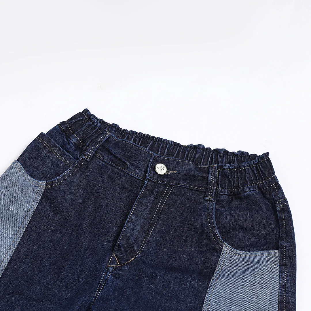 DARK BLUE CARROT FIT JEAN TEDDY