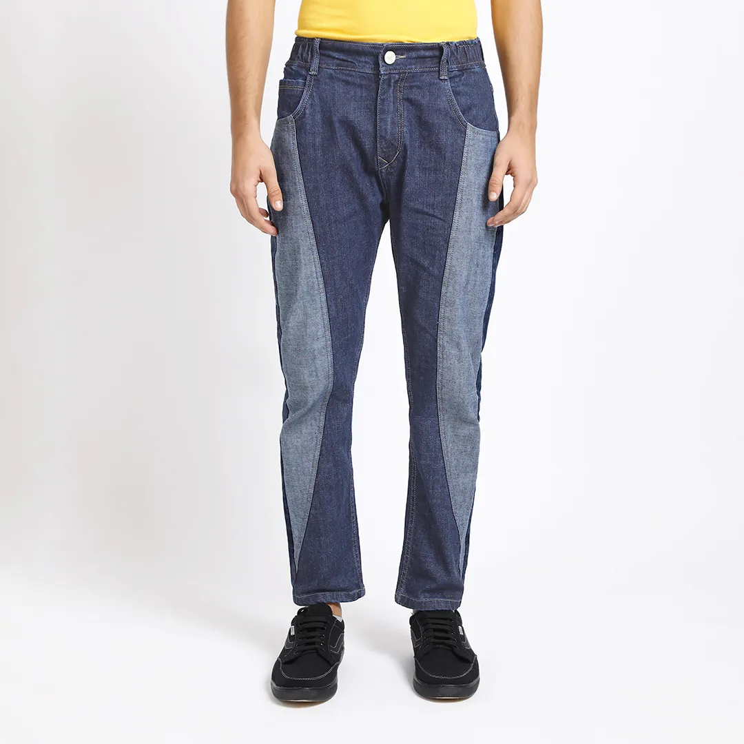 DARK BLUE CARROT FIT JEAN TEDDY