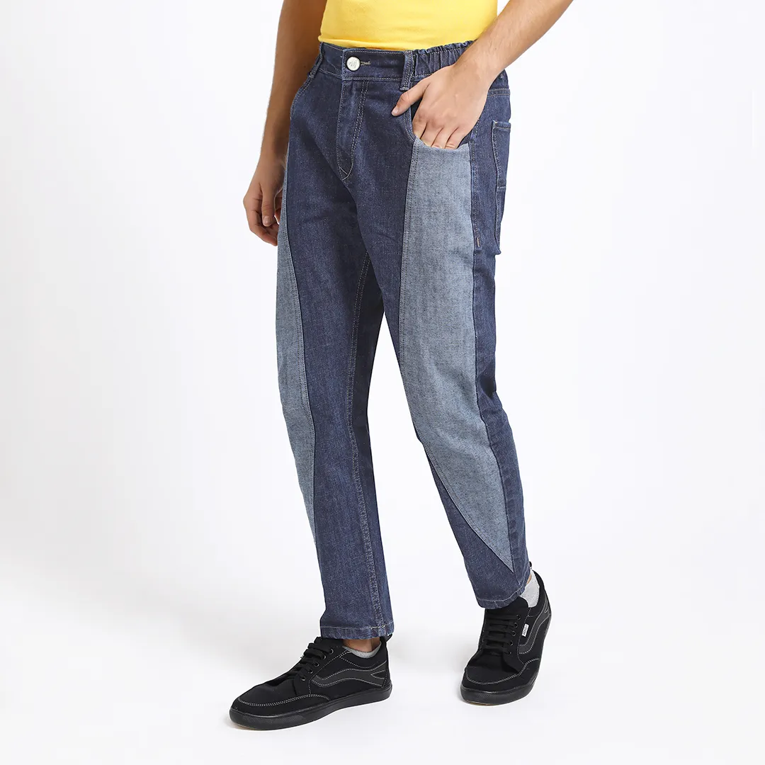 DARK BLUE CARROT FIT JEAN TEDDY