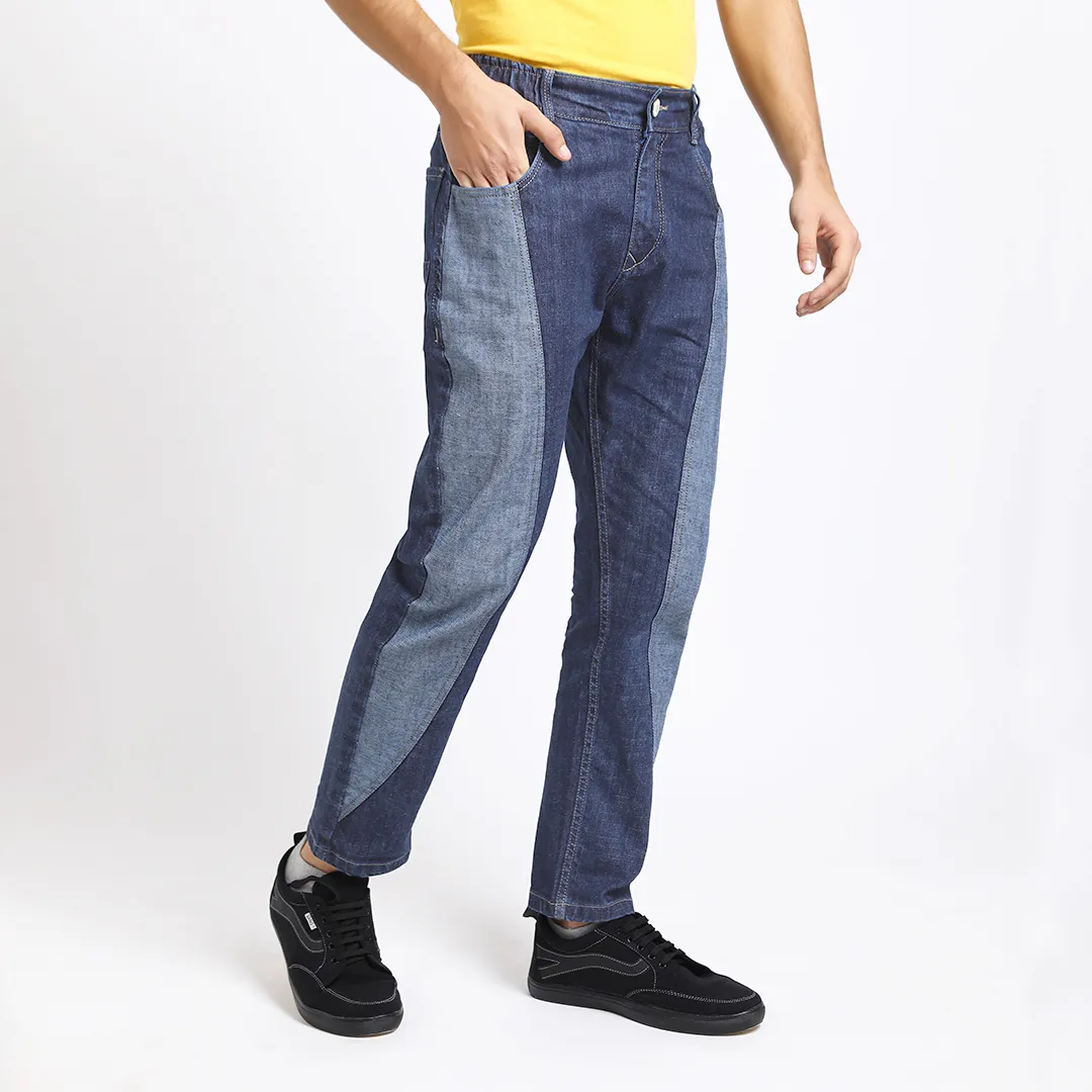 DARK BLUE CARROT FIT JEAN TEDDY