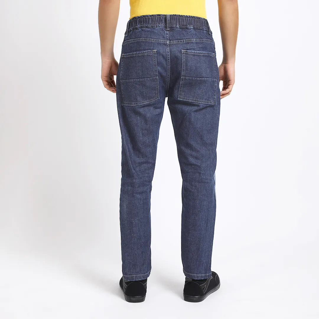 DARK BLUE CARROT FIT JEAN TEDDY