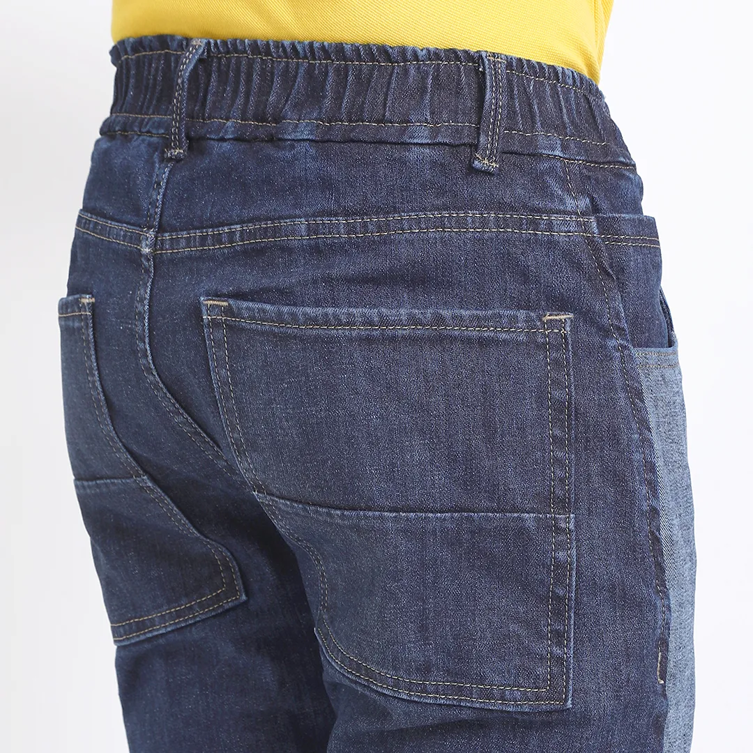 DARK BLUE CARROT FIT JEAN TEDDY