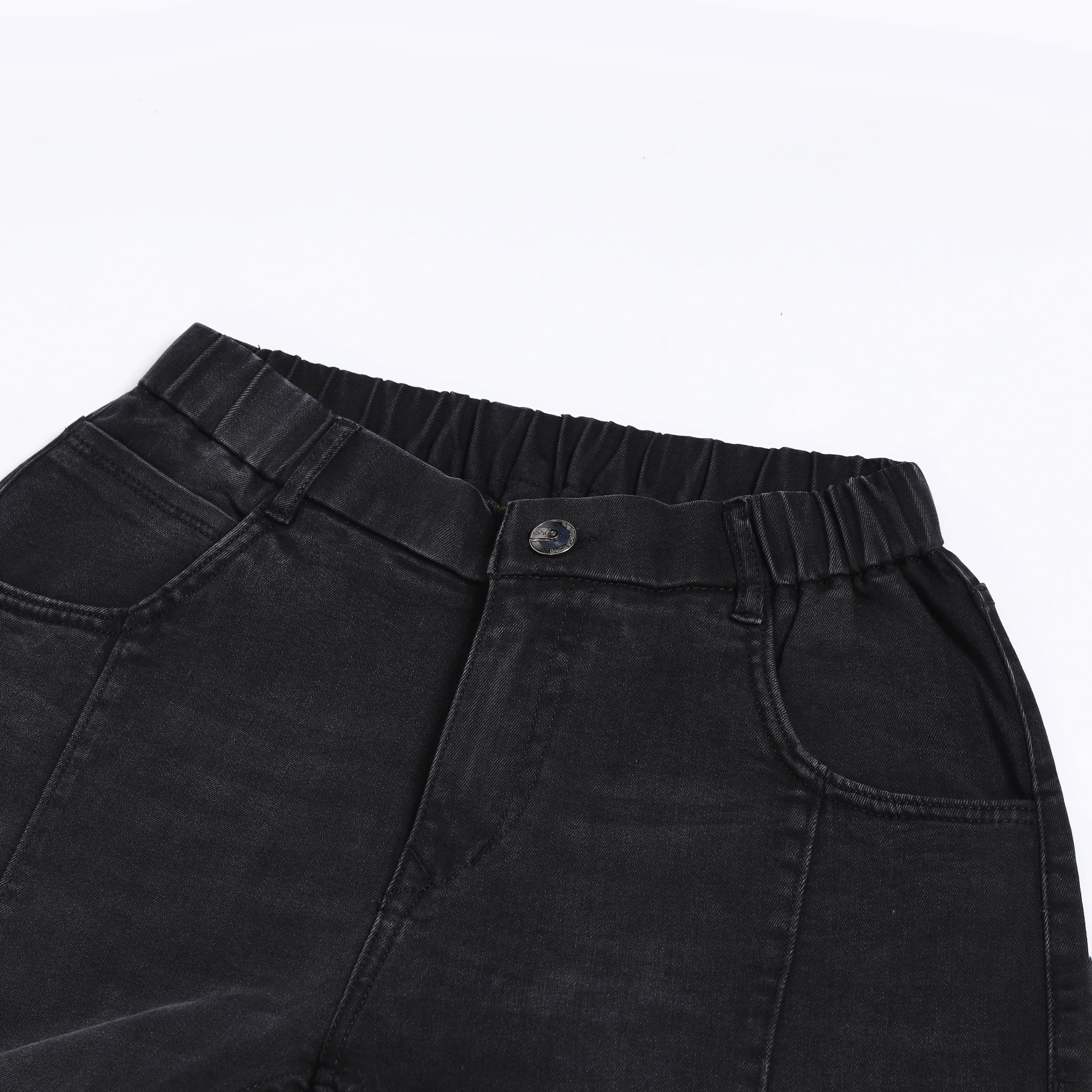 BLACK CARROT FIT JEAN TEDDY