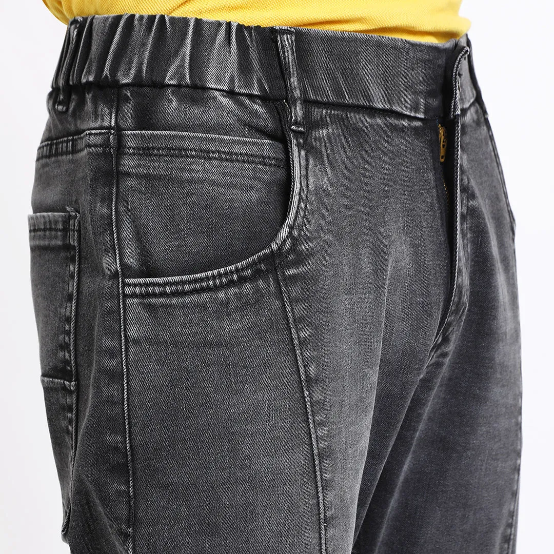 BLACK CARROT FIT JEAN TEDDY