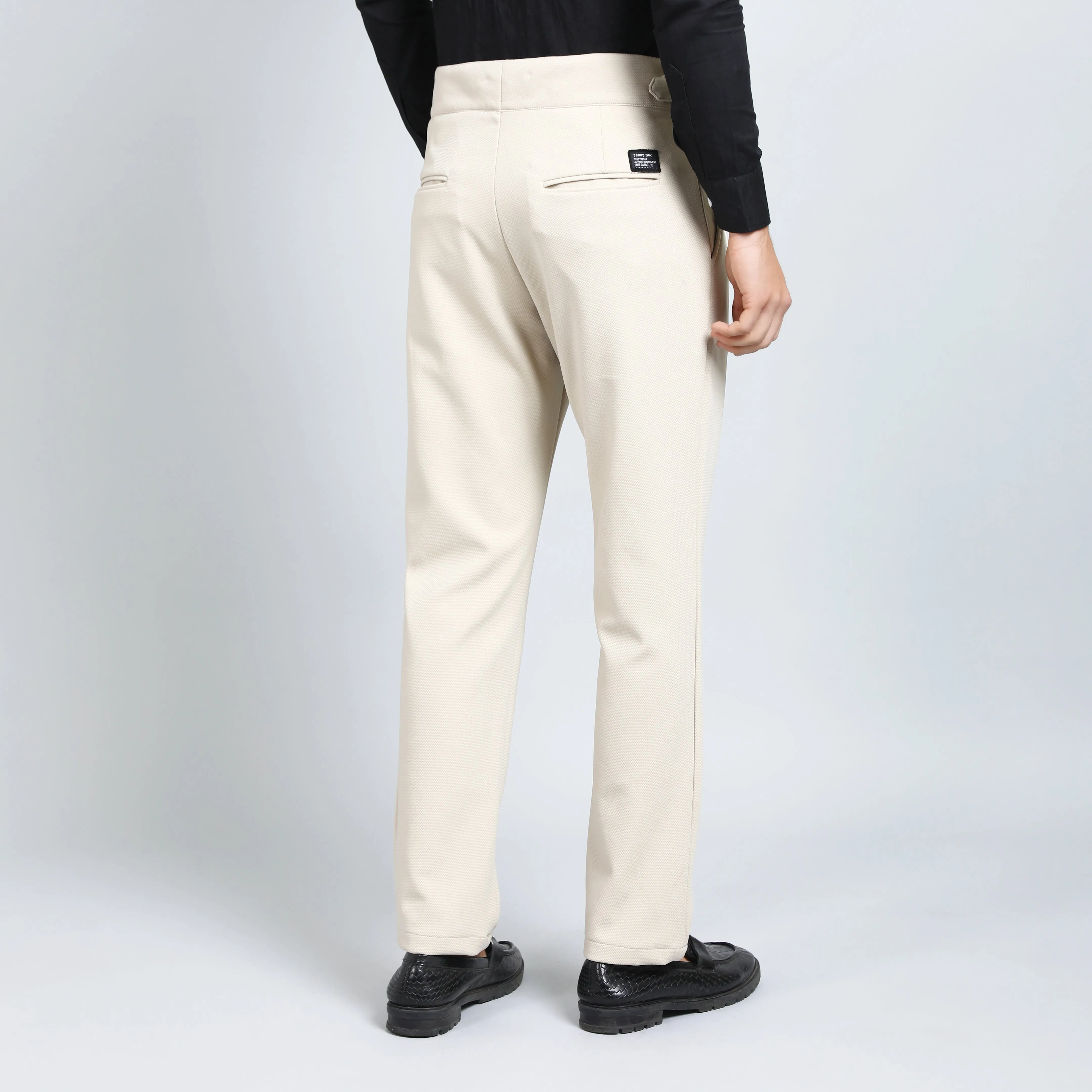 CANNOLI CREAM SLIM FIT GURKHA TROUSERS