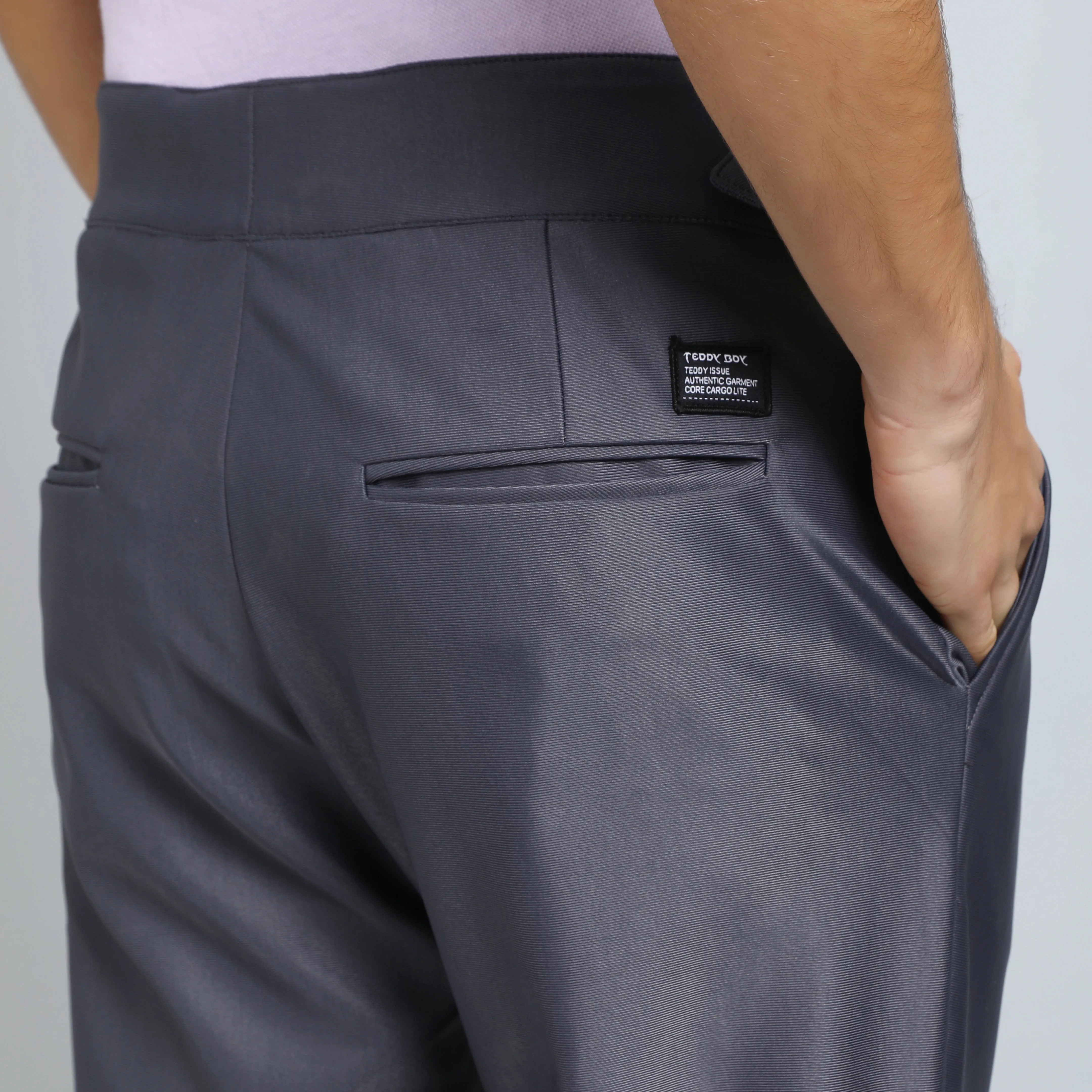 ULIMATE GREY SLIM  FIT GURKHA TROUSERS