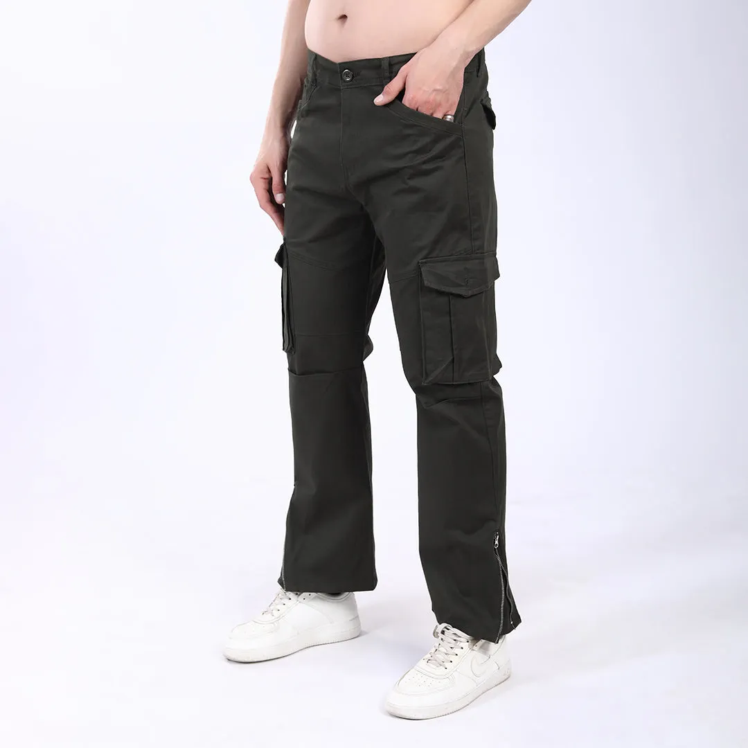Men's Relaxed Fit Stretch Cotton Cargo Pants – Streetwear Utility Style