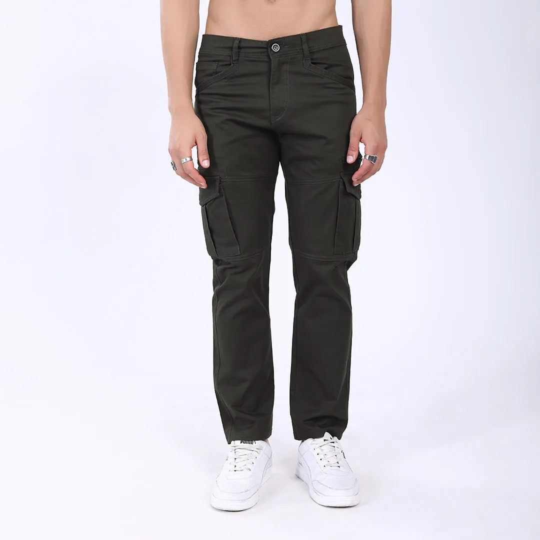 Men's Relaxed Fit Stretch Cotton Cargo Pants – Functional Streetwear Style