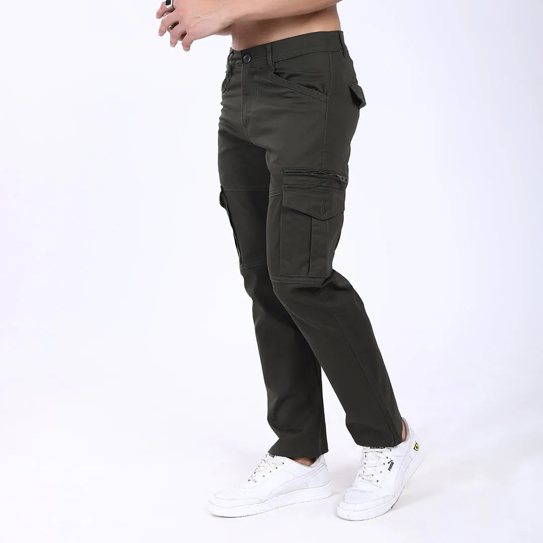 Men's Relaxed Fit Stretch Cotton Cargo Pants – Functional Streetwear Style