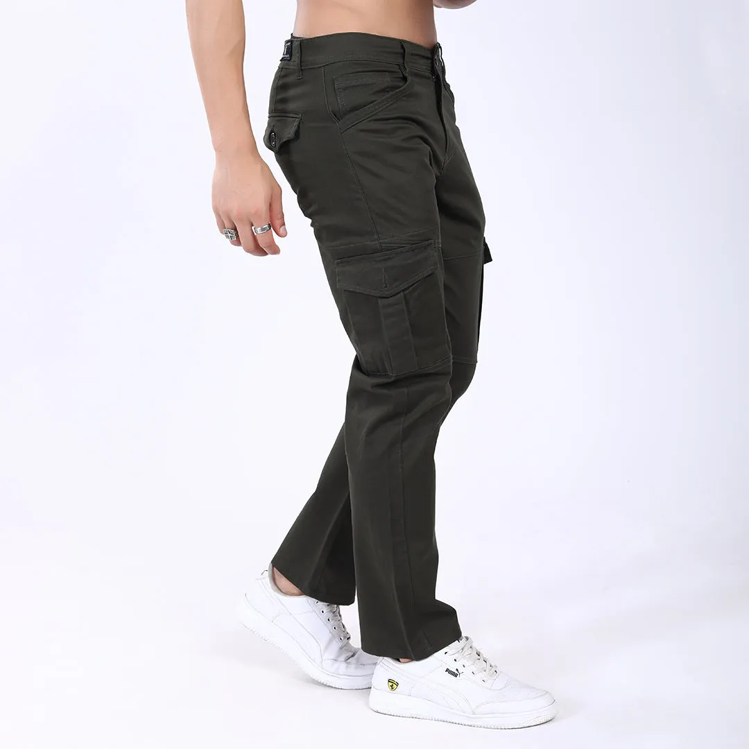 Men's Relaxed Fit Stretch Cotton Cargo Pants – Functional Streetwear Style