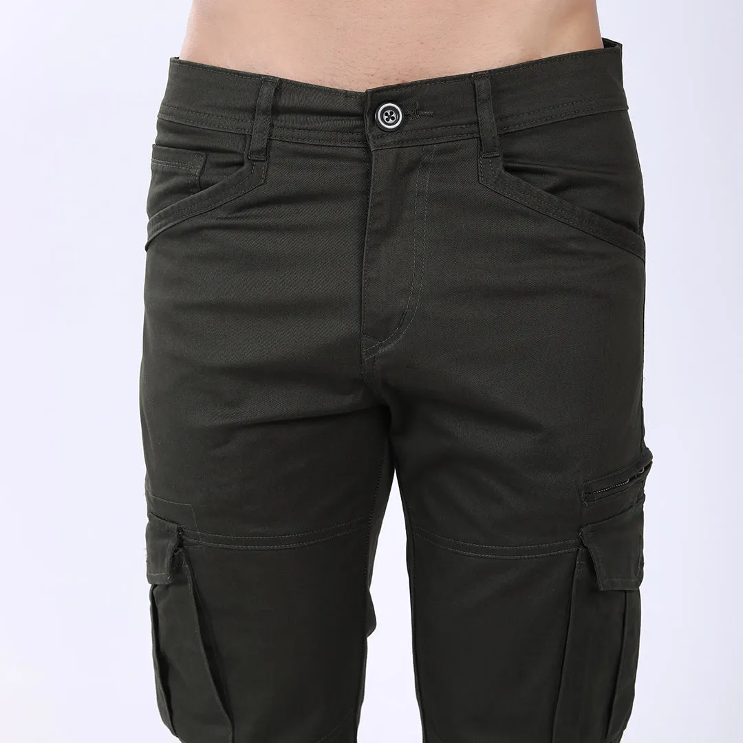 Men's Relaxed Fit Stretch Cotton Cargo Pants – Functional Streetwear Style