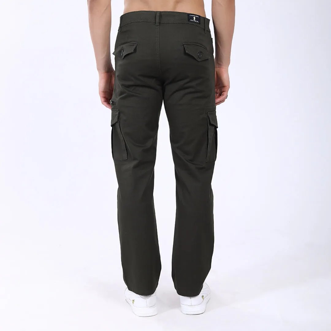 Men's Relaxed Fit Stretch Cotton Cargo Pants – Functional Streetwear Style