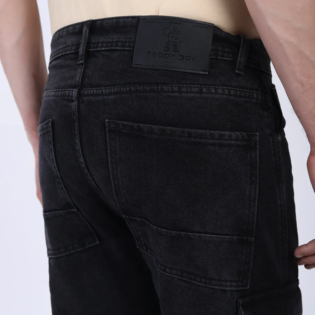 DARK GREY BAGGY CARGO FIT JEAN