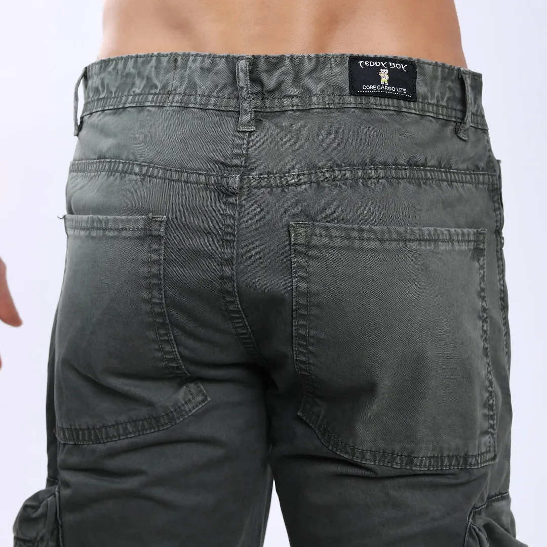 MEHANDI BAGGY CARGO FIT JEANS WITH LARGE POCKET