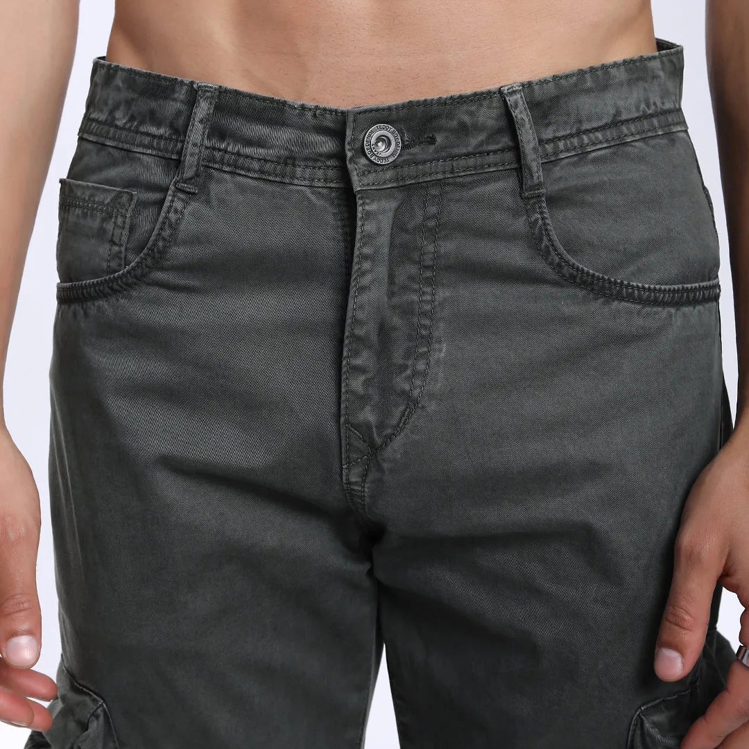 MEHANDI BAGGY CARGO FIT JEANS WITH LARGE POCKET