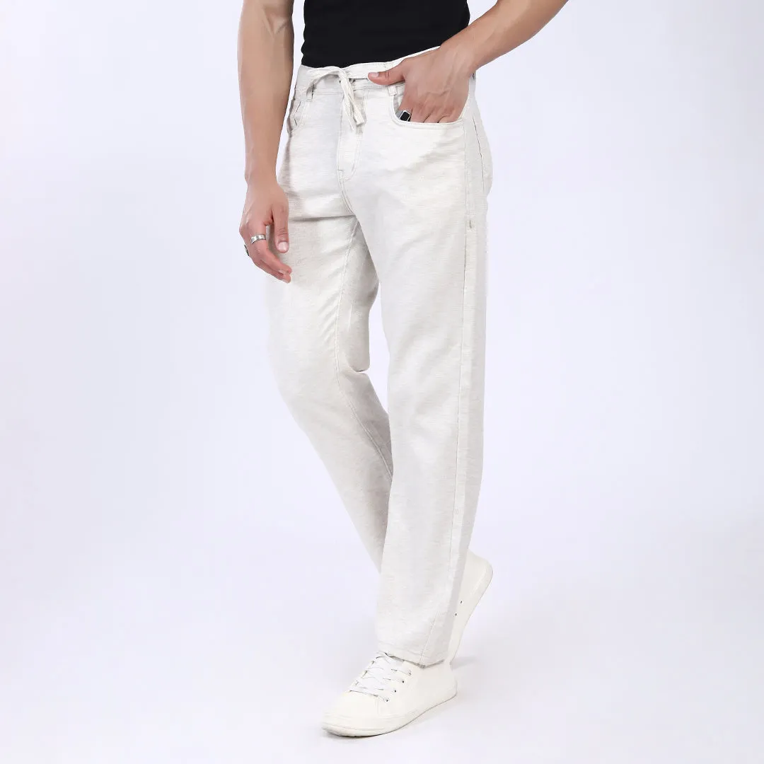 OFF WHITE LINEN PANTS