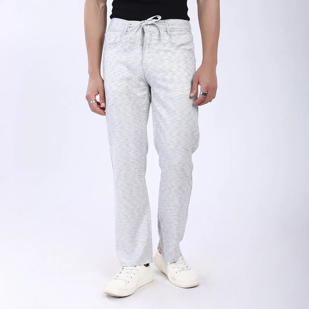 LIGHT GREY LINEN PANTS