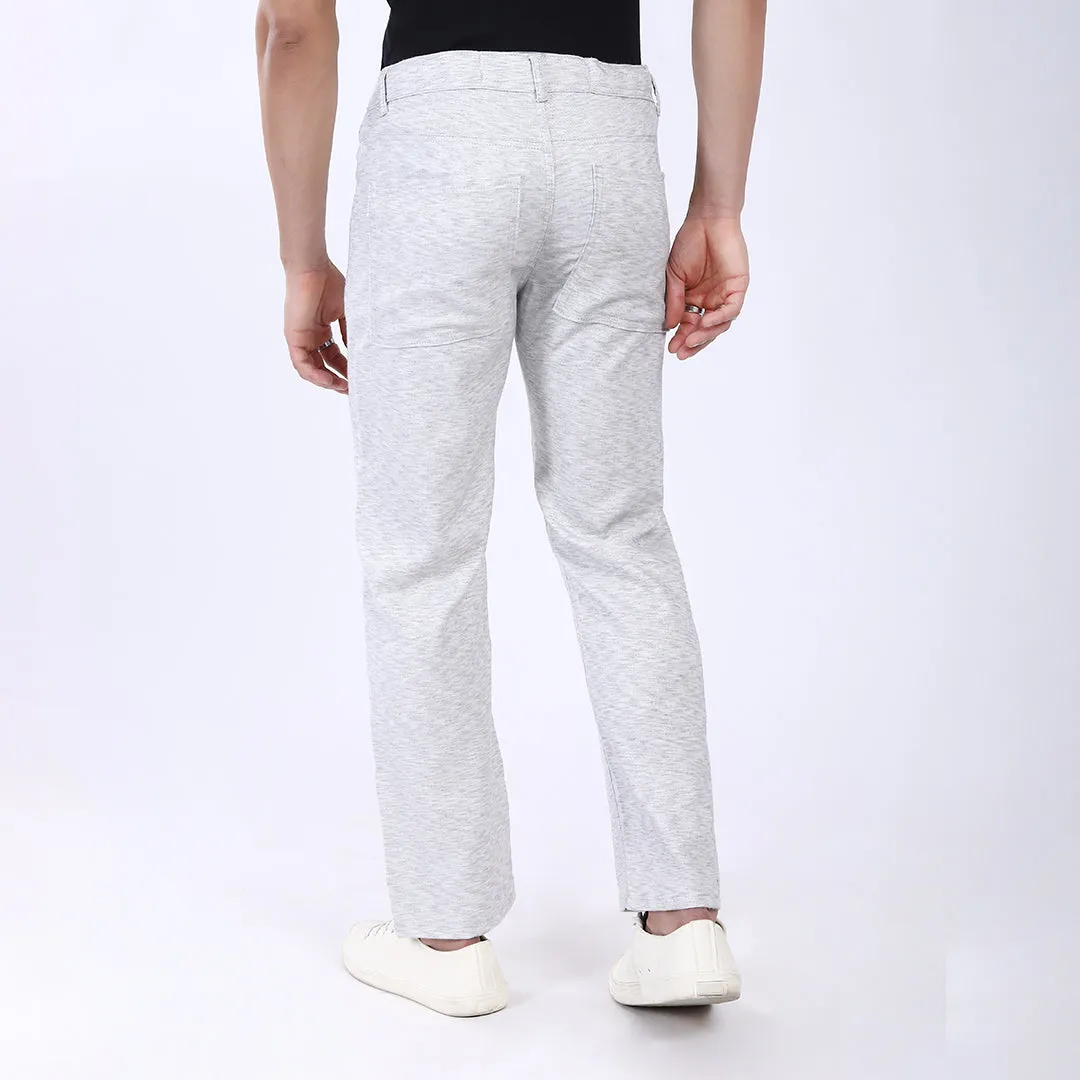 LIGHT GREY LINEN PANTS